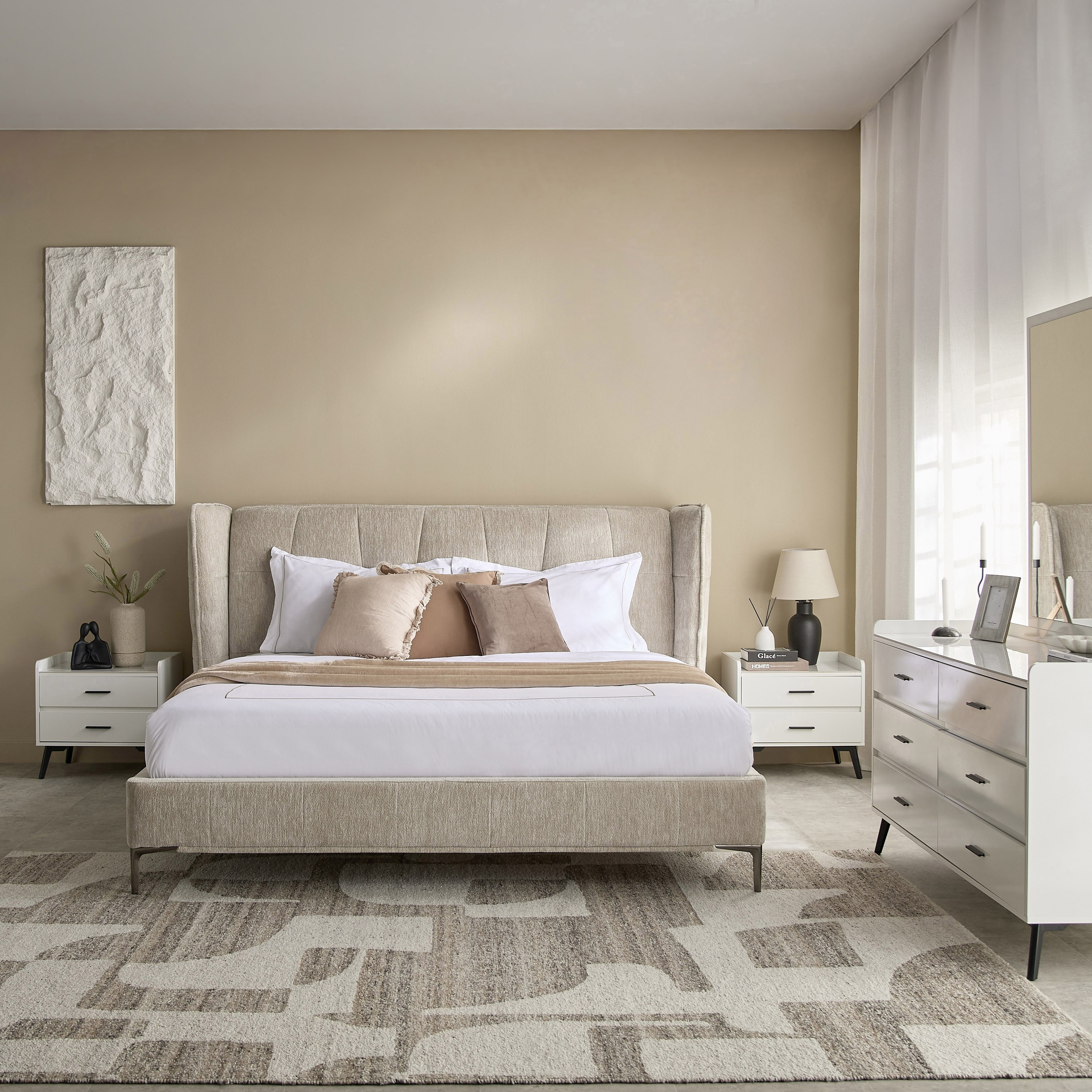Marwell Mensa Nxt 5-Piece Queen Upholstered Bedroom Package-hbxfurniture-bedsandbedsets-bedroomsets-queen-image-1
