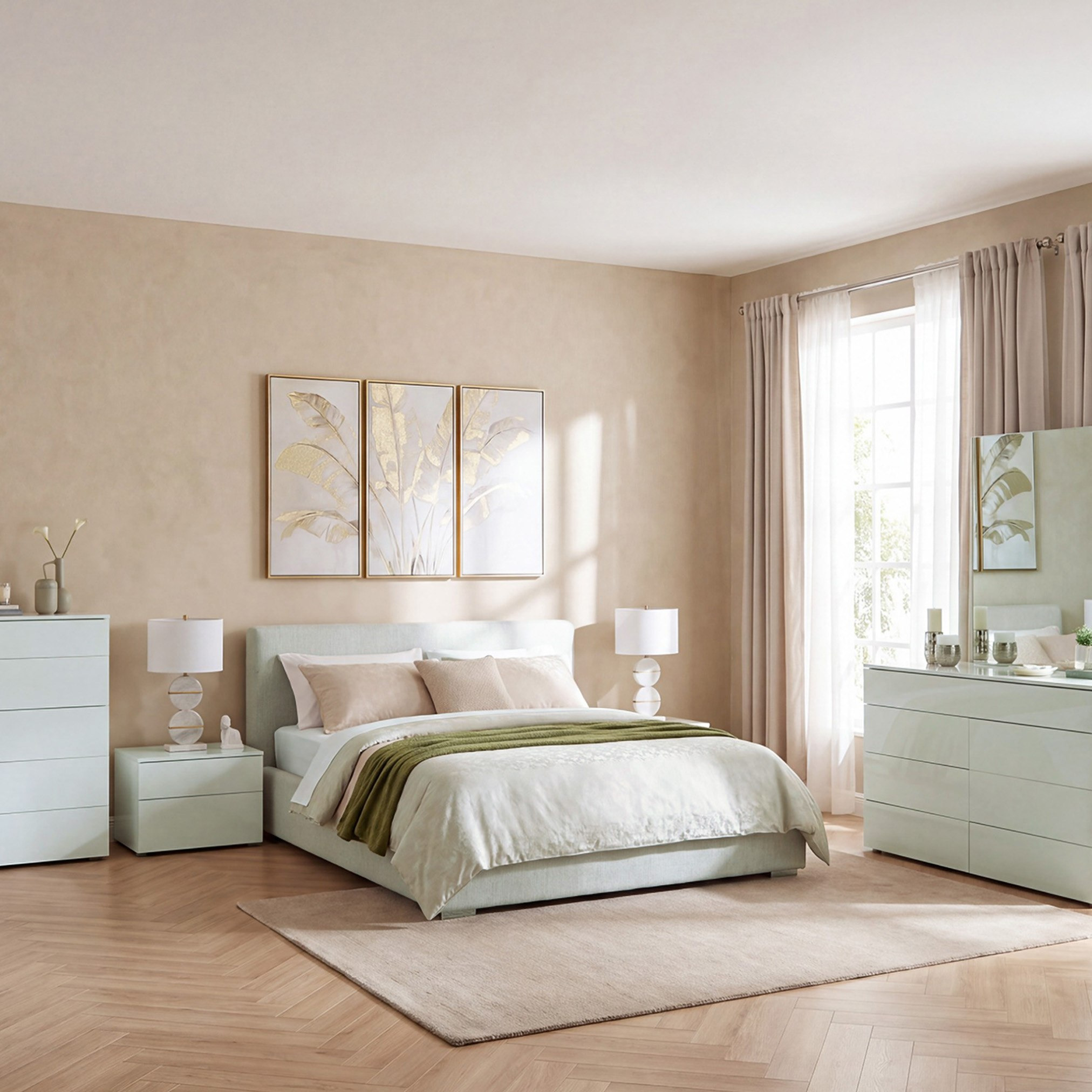 Liberty 6-Piece Queen Upholstered Bedroom Package-hbxfurniture-bedsandbedsets-bedroomsets-queen-image-1