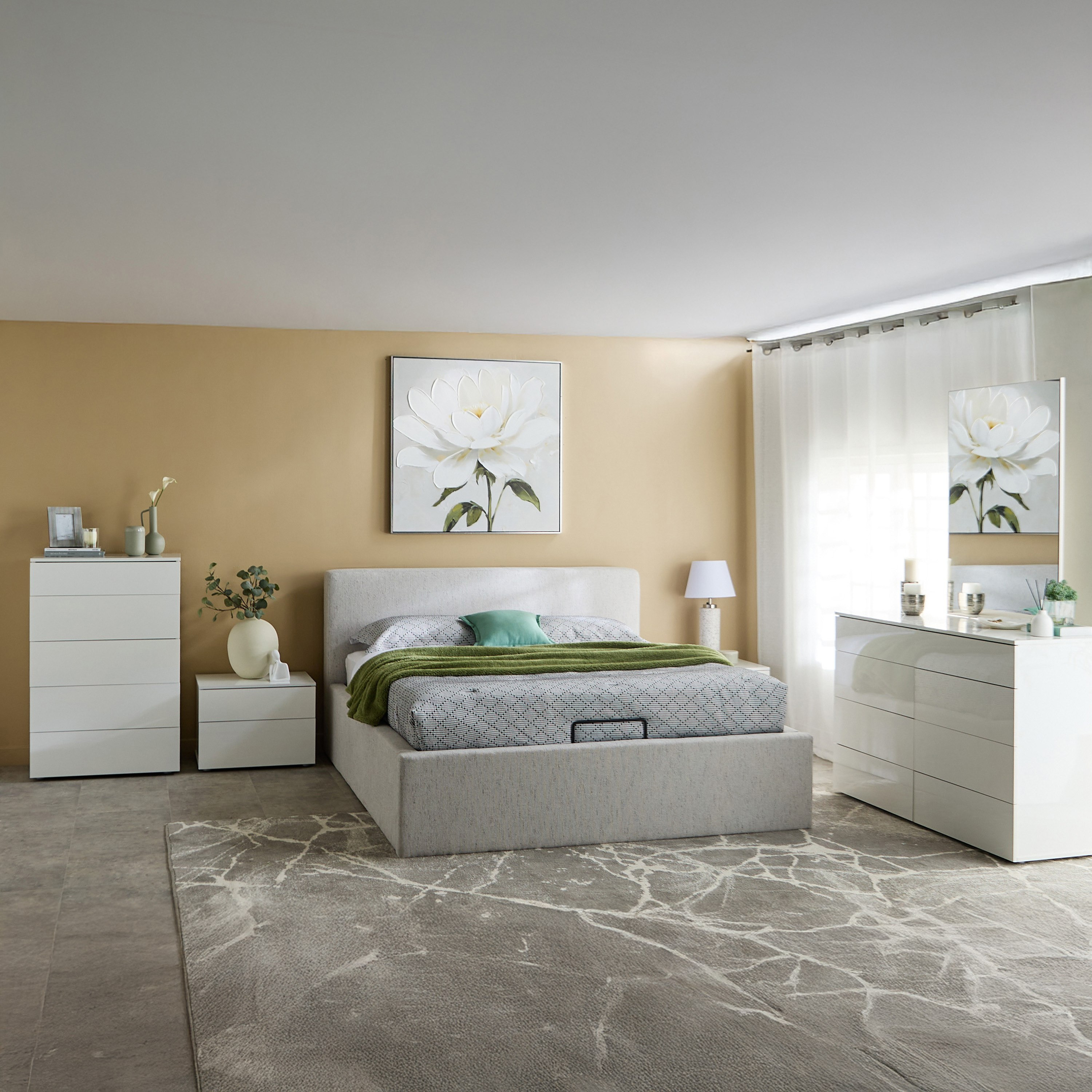 Liberty 6-Piece Queen Upholstered Hydraulic Storage Bedroom Package-hbxfurniture-bedsandbedsets-bedroomsets-queen-image-1