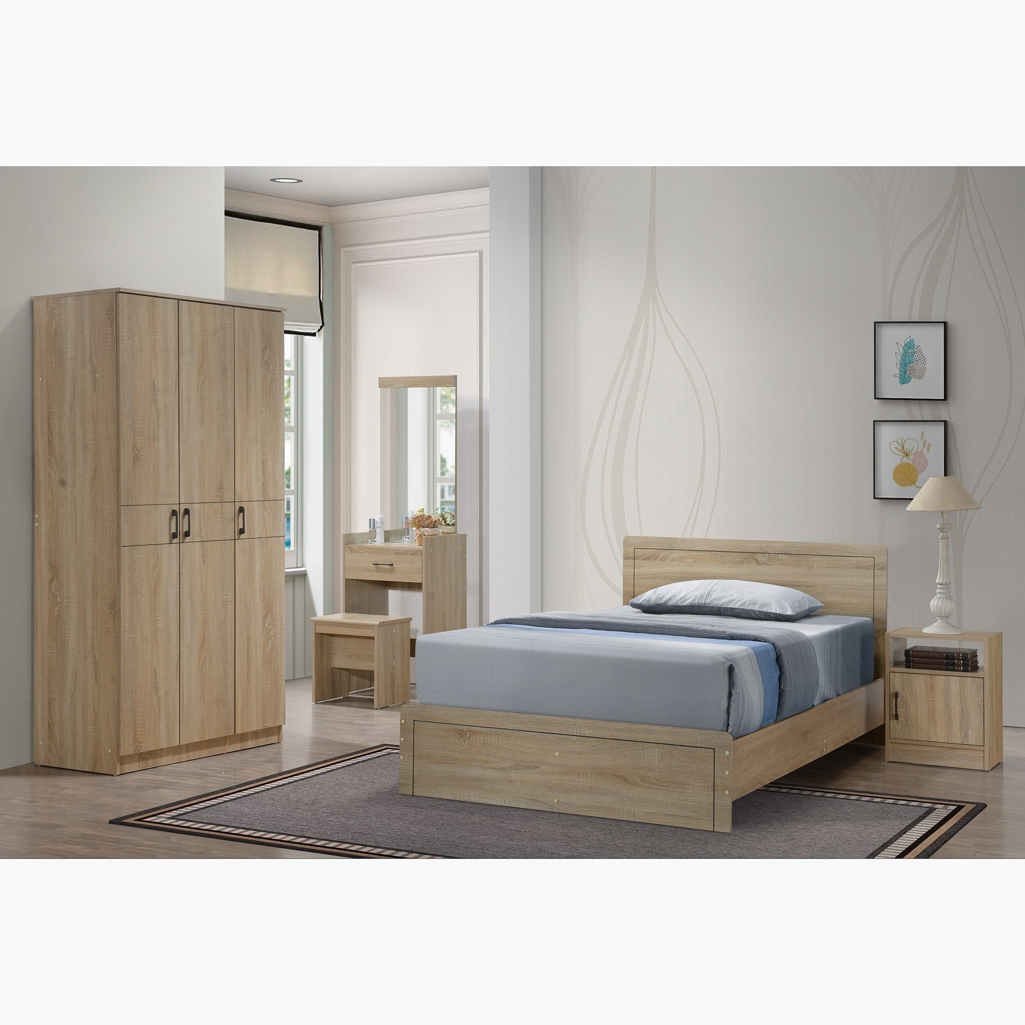 Oasis 4-Piece Twin Bedroom Package-hbxfurniture-kidsroom-kidsroomsets-twin-image-1