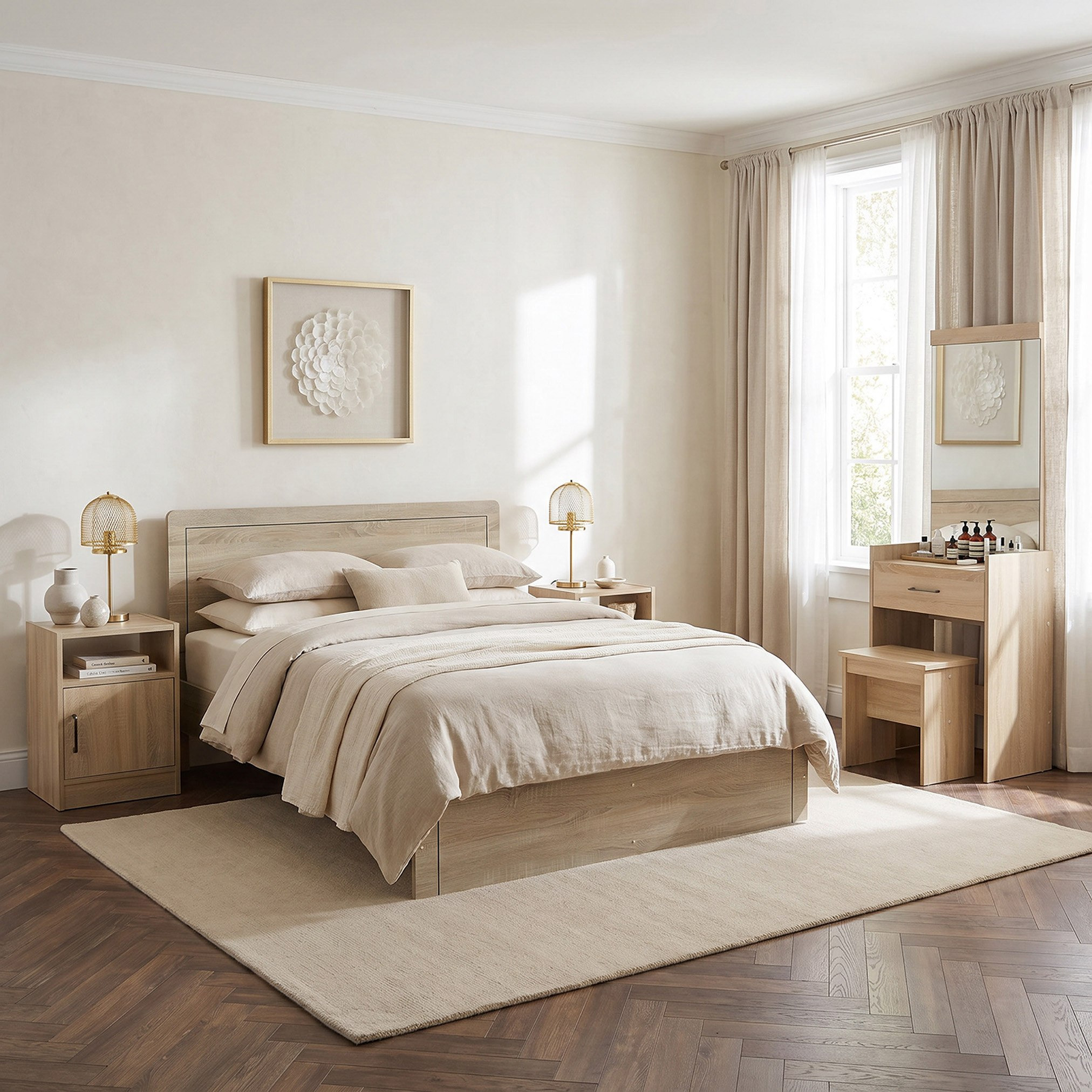 باقة غرفة نوم توين 4 قطع من أواسيس-hbxfurniture-kidsroom-kidsroomsets-twin-image-1