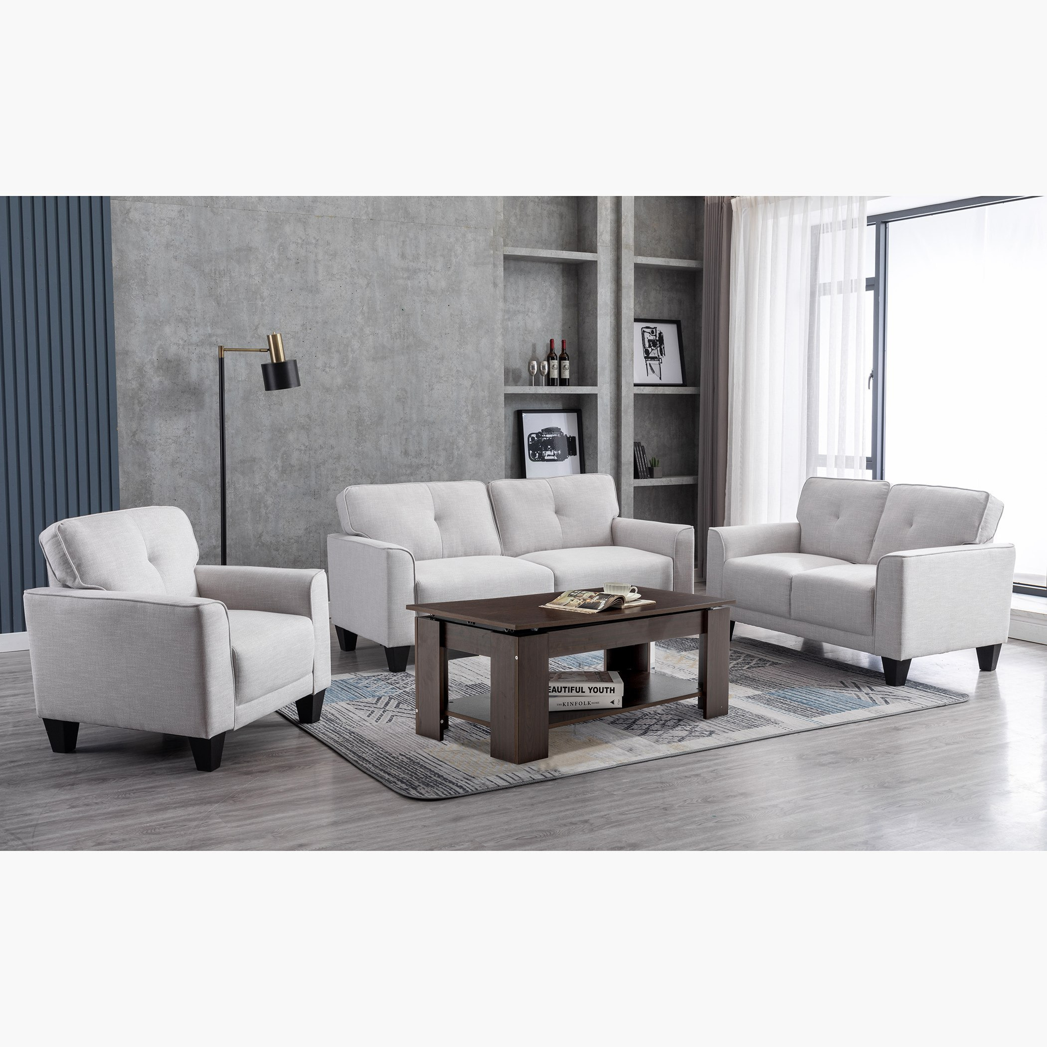 Braxton 3+2+1 Seater Sofa Set-hbxlivingroom-sofasandarmchairs-sofasetspackage-image-1