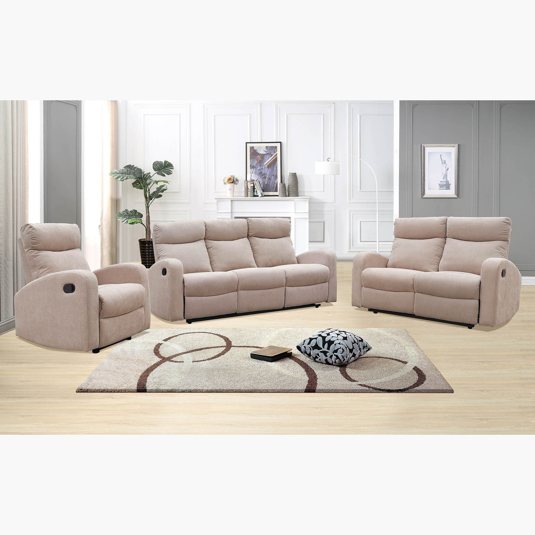 Damro recliner 2024 sofa set