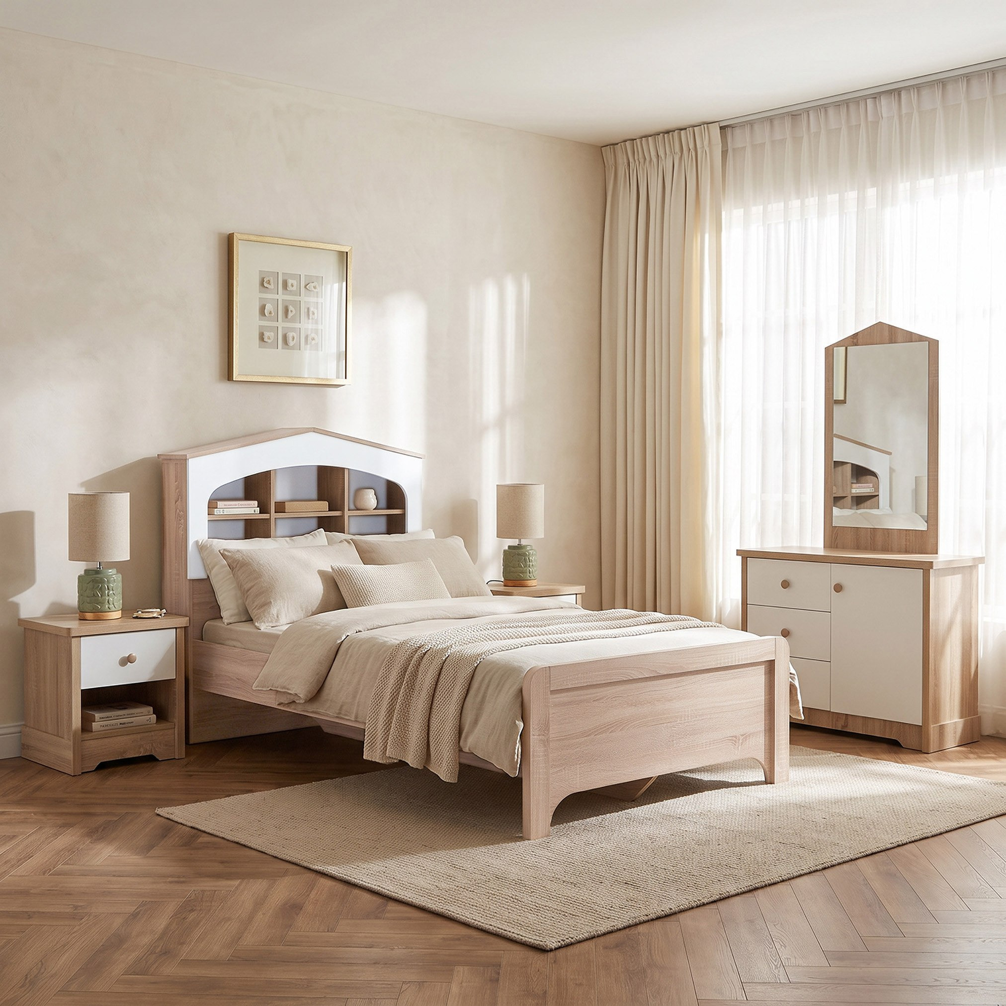 My House 3-Piece Single Bedroom Package-hbxbedroom-bedsandbedsets-bedroompackages-image-1