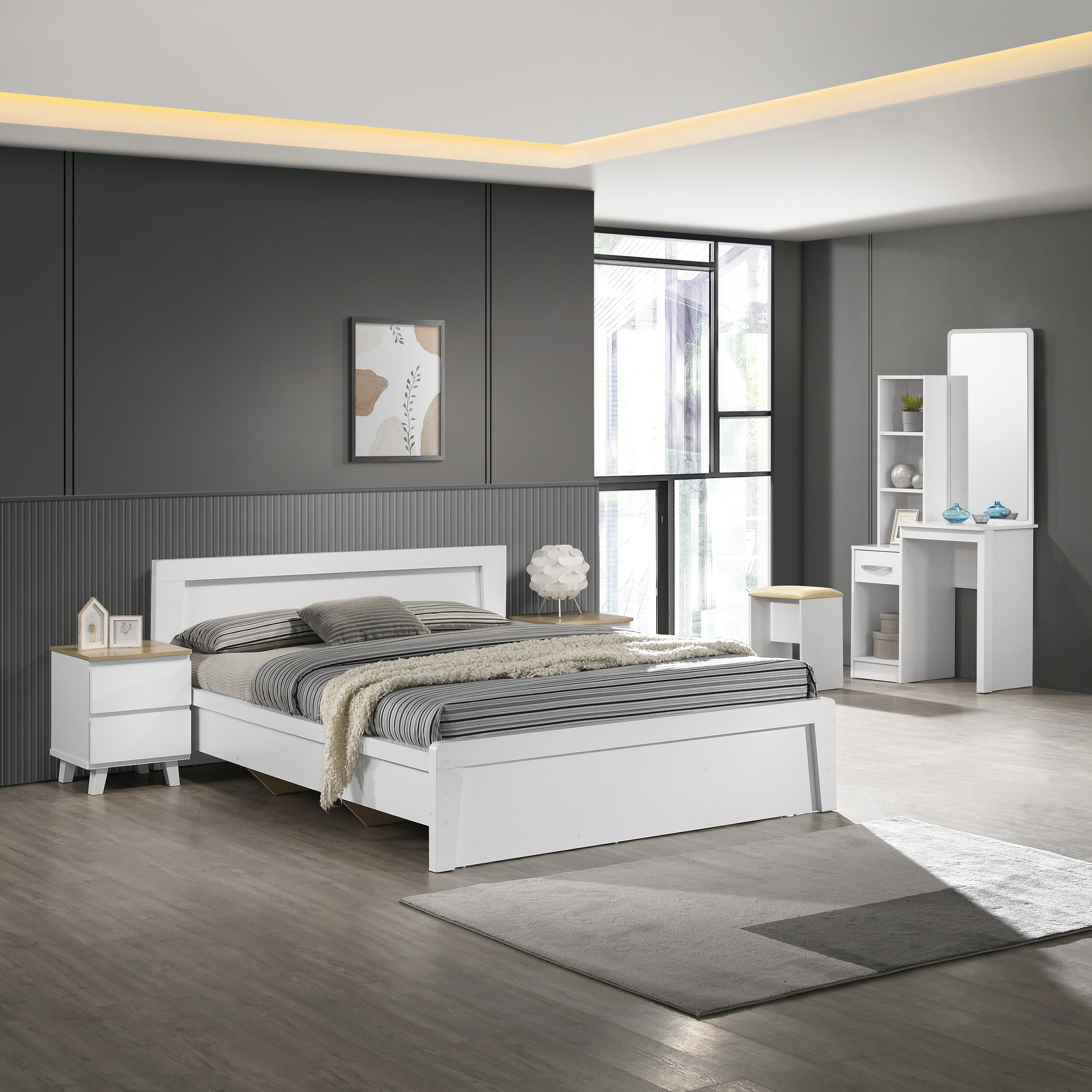 Kulltorp Plus 5-Piece Queen Bedroom Package-hbxbedroom-bedsandbedsets-bedroompackages-image-1