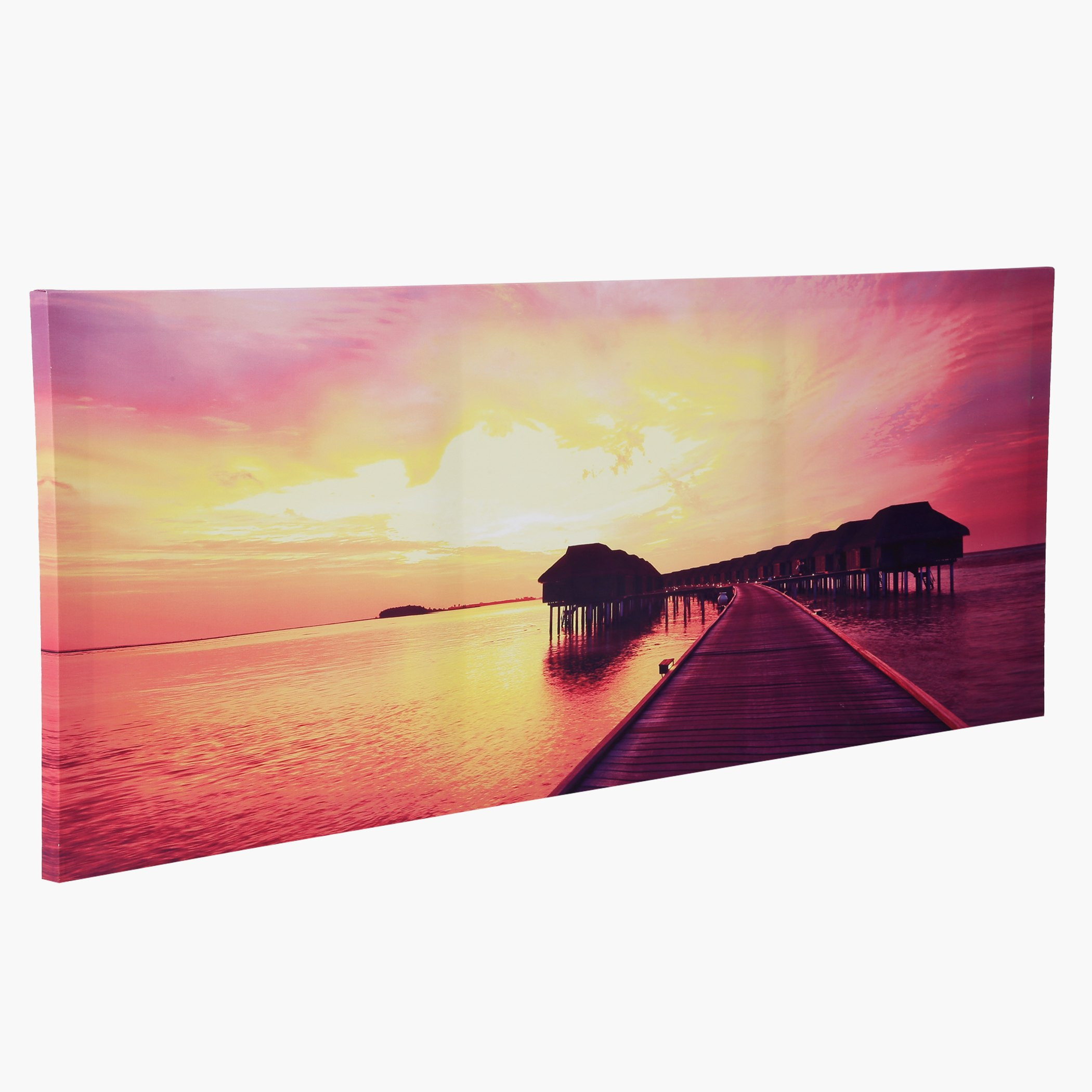 لوحة قماشية برسمة شاطئ البحر - 35x90x1.8 سم-PROMO_HB_AE_B1G1_250925-image-2