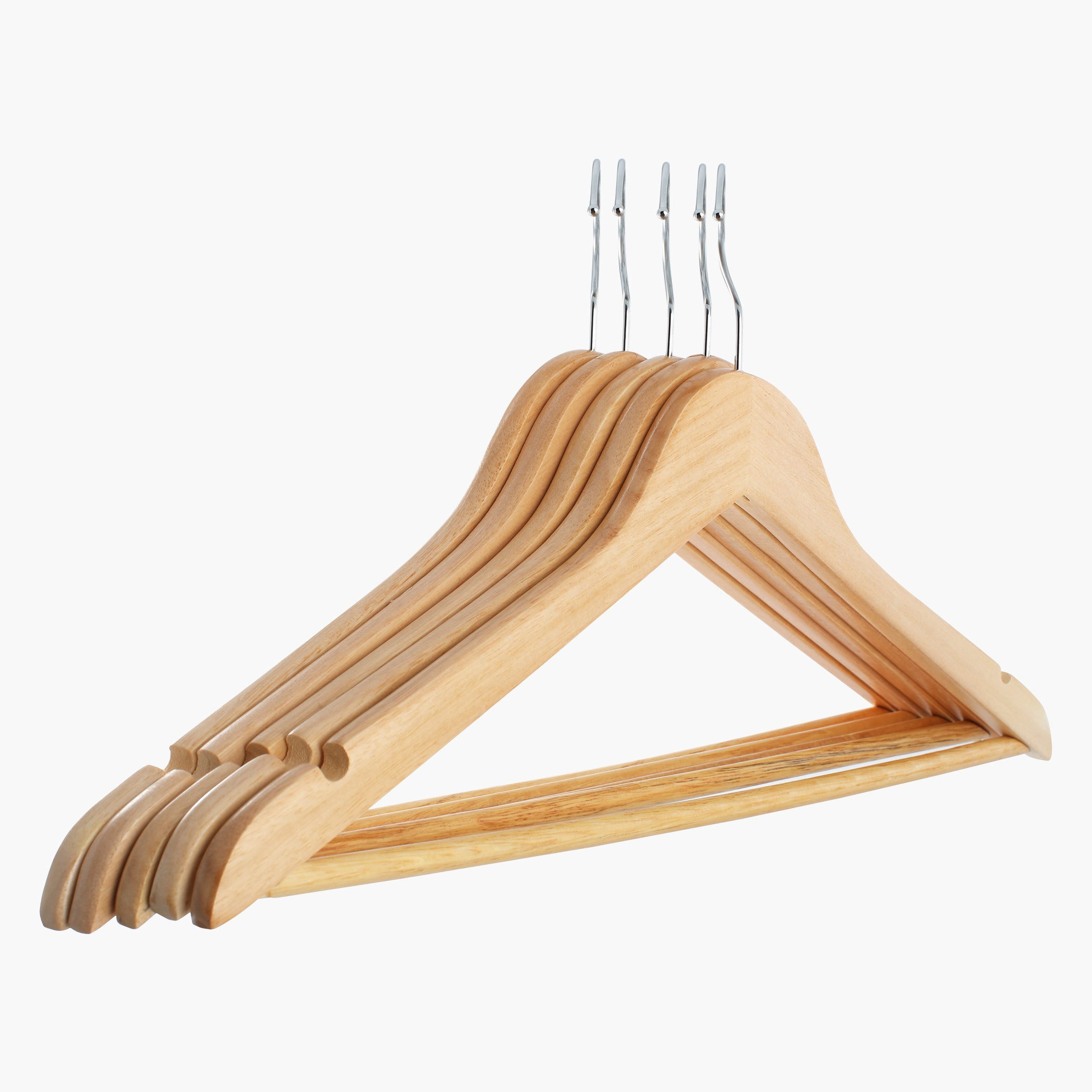 علّاقات خشبية  من فوريست - طقم من 5 قطع-hbxhomeware-bathandlaundry-clothesdryingracks-image-1