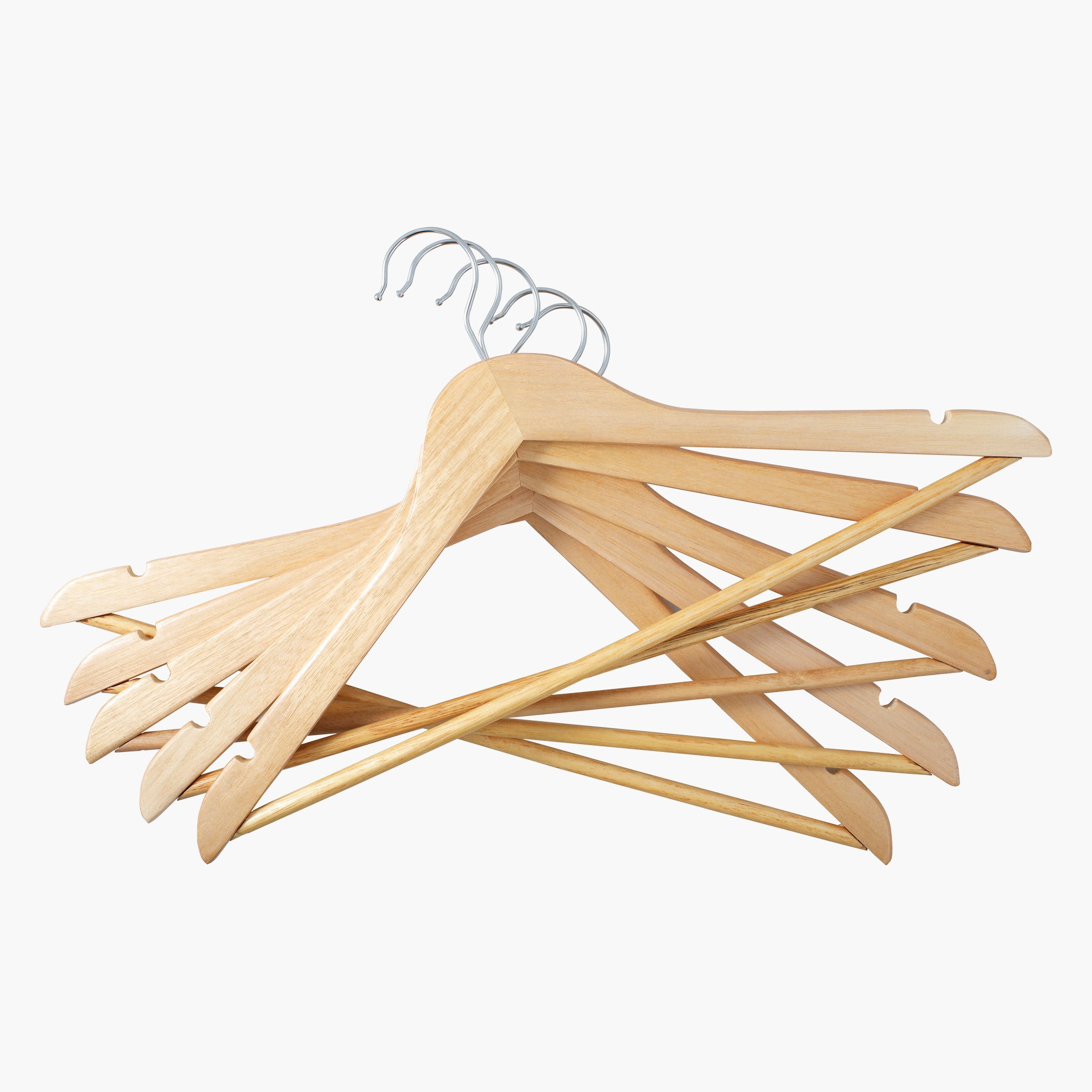 علّاقات خشبية  من فوريست - طقم من 5 قطع-hbxhomeware-bathandlaundry-clothesdryingracks-image-2