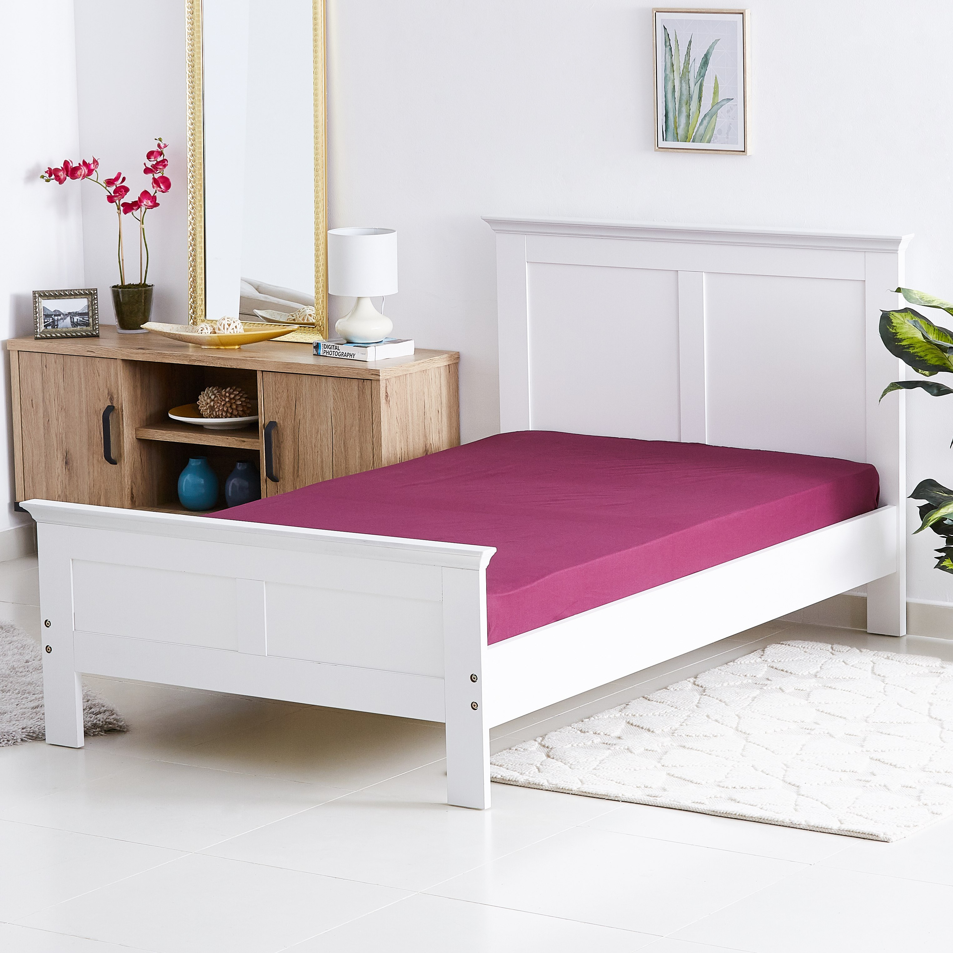 شرشف مطّاطي واحد متوسط الحجم - 150x200 سم-hbxhomeware-hbxbedroom-image-1