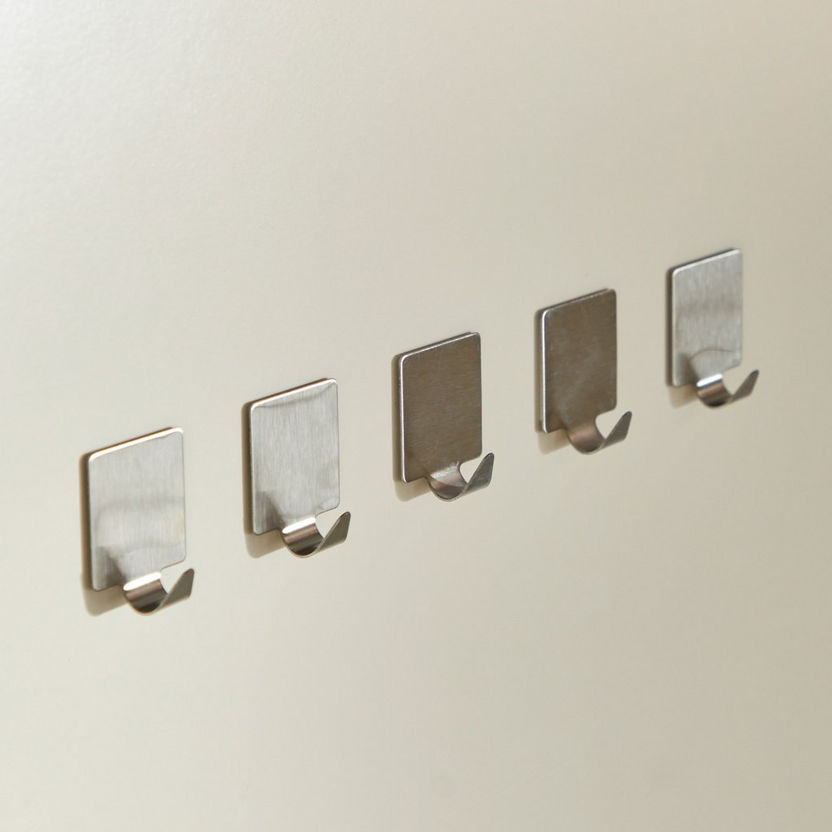 Self Adhesive Hook - Set of 5-Shower Caddies and Wall Hooks-image-1