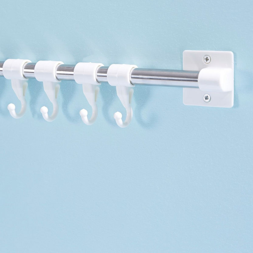 Wall Hook Set with Rod-Shower Caddies and Wall Hooks-image-2