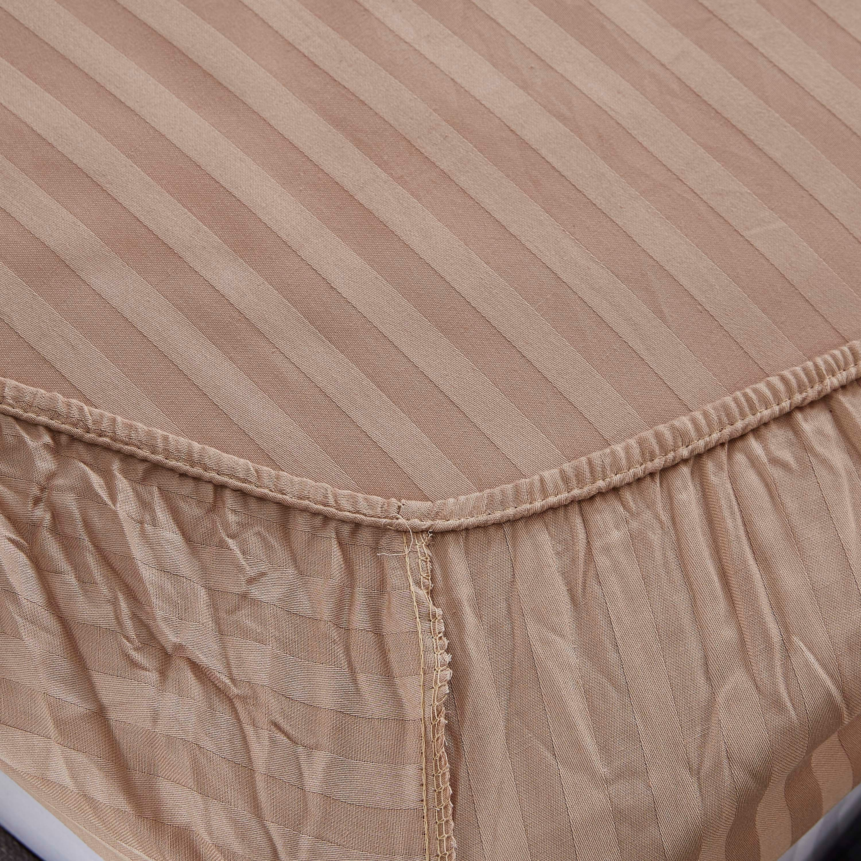 Hamilton Cotton Satin Stripe Twin Fitted Sheet - 120x200+25 cm-hbxhomeware-hbxbedroom-image-4