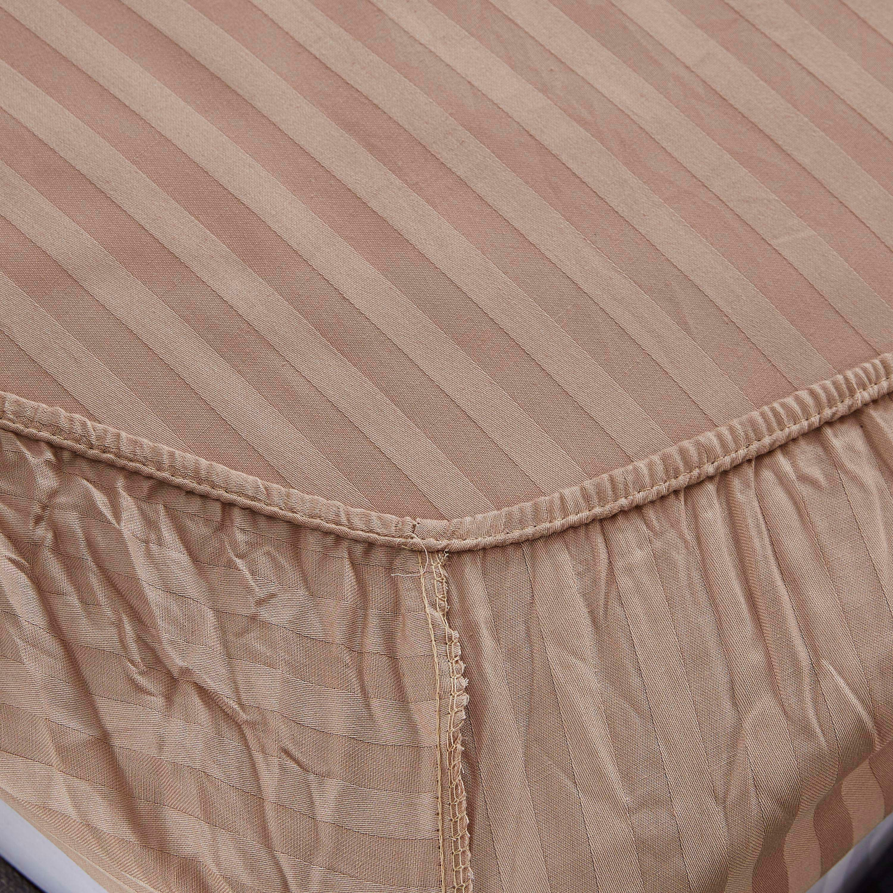 شرشف مطاطي كوين مخطط قطن وساتان من هاميلتون - 150×200 سم+25 سم-hbxhomeware-hbxbedroom-image-4