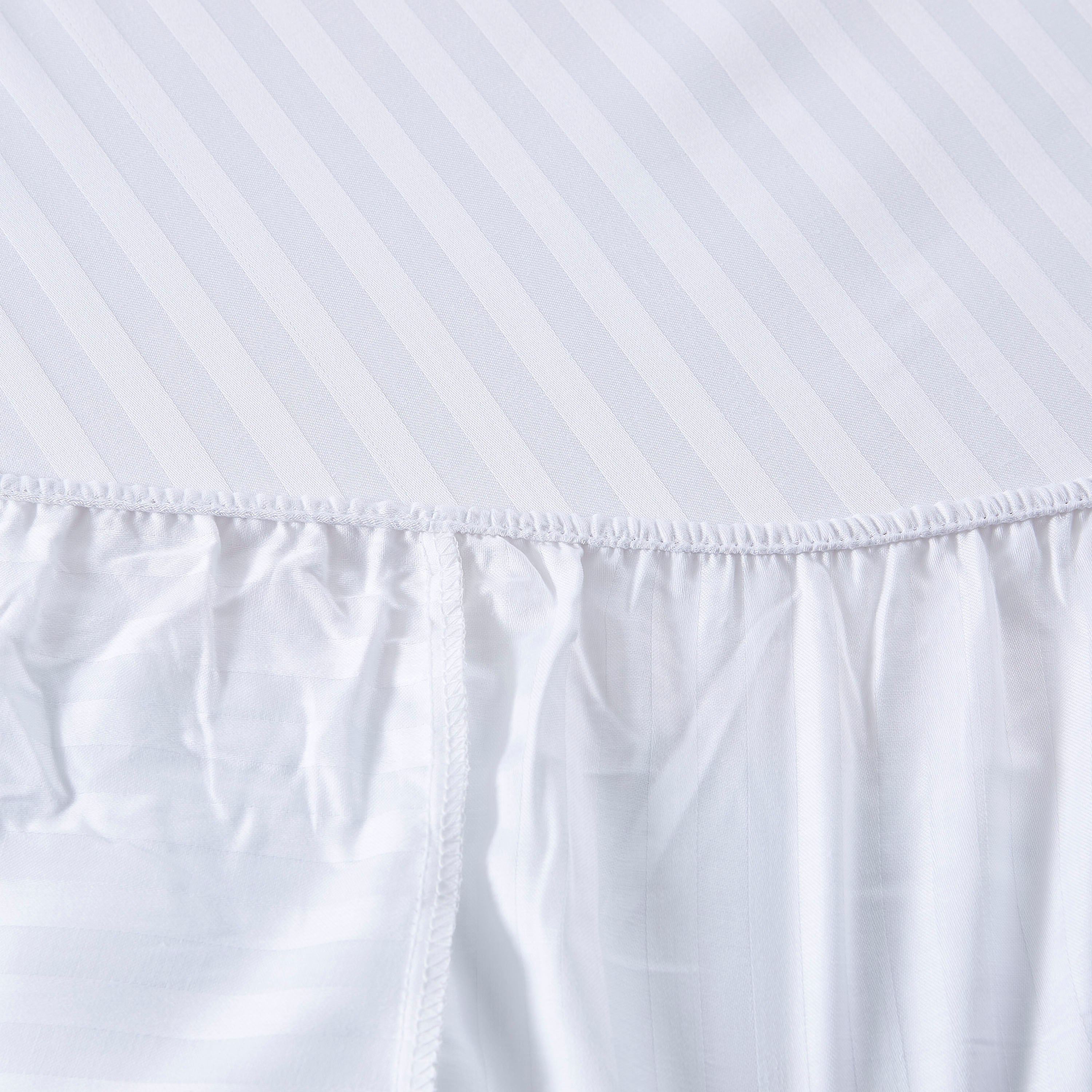 Hamilton Cotton Satin Stripe Super King Fitted Sheet - 200x200+25 cm-hbxhomeware-hbxbedroom-image-4