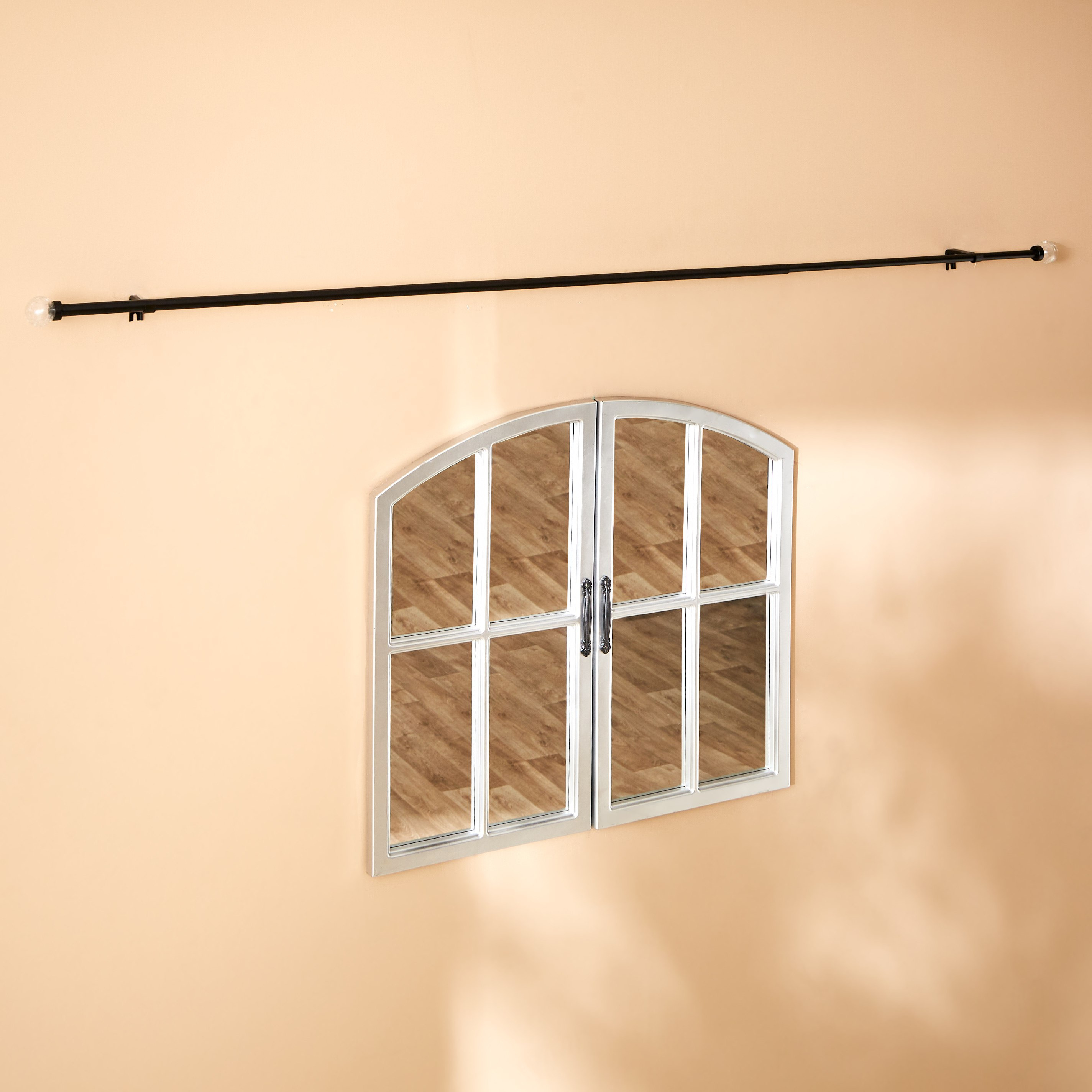 قضبان ستائر مطفية مع حامل من ألباين - 112-274 سم-hbxhomeware-hbxdecorandfurnishings-image-2