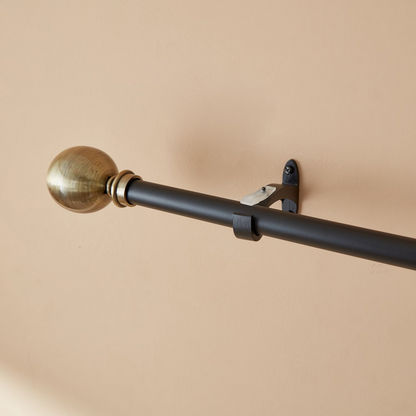 Gordo Matt Curtain Rod with Holder - 112-274 cms