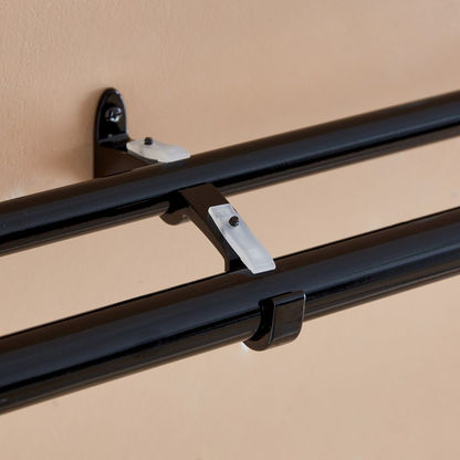 Coy Gloss Double Curtain Rod with Holder - 112-274 cm