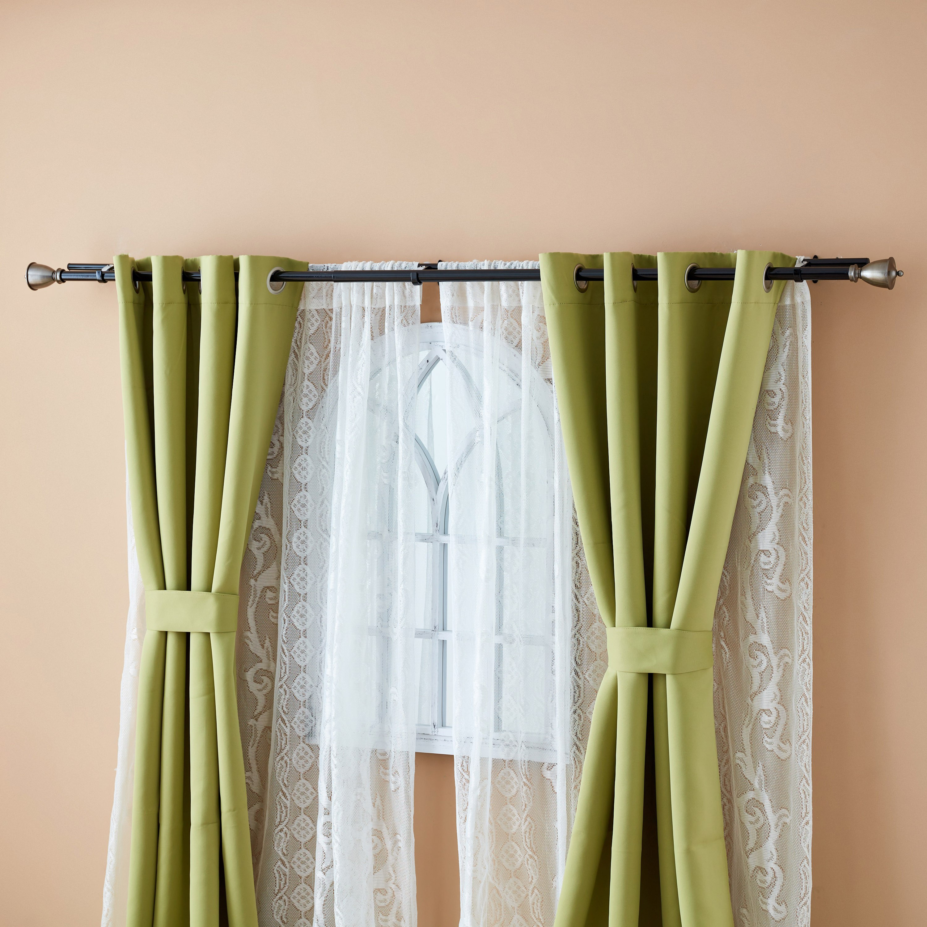 قضبان ستائر مزدوجة ولامعة بحمالة من كواي - 112-274 سم-hbxhomeware-hbxdecorandfurnishings-image-4