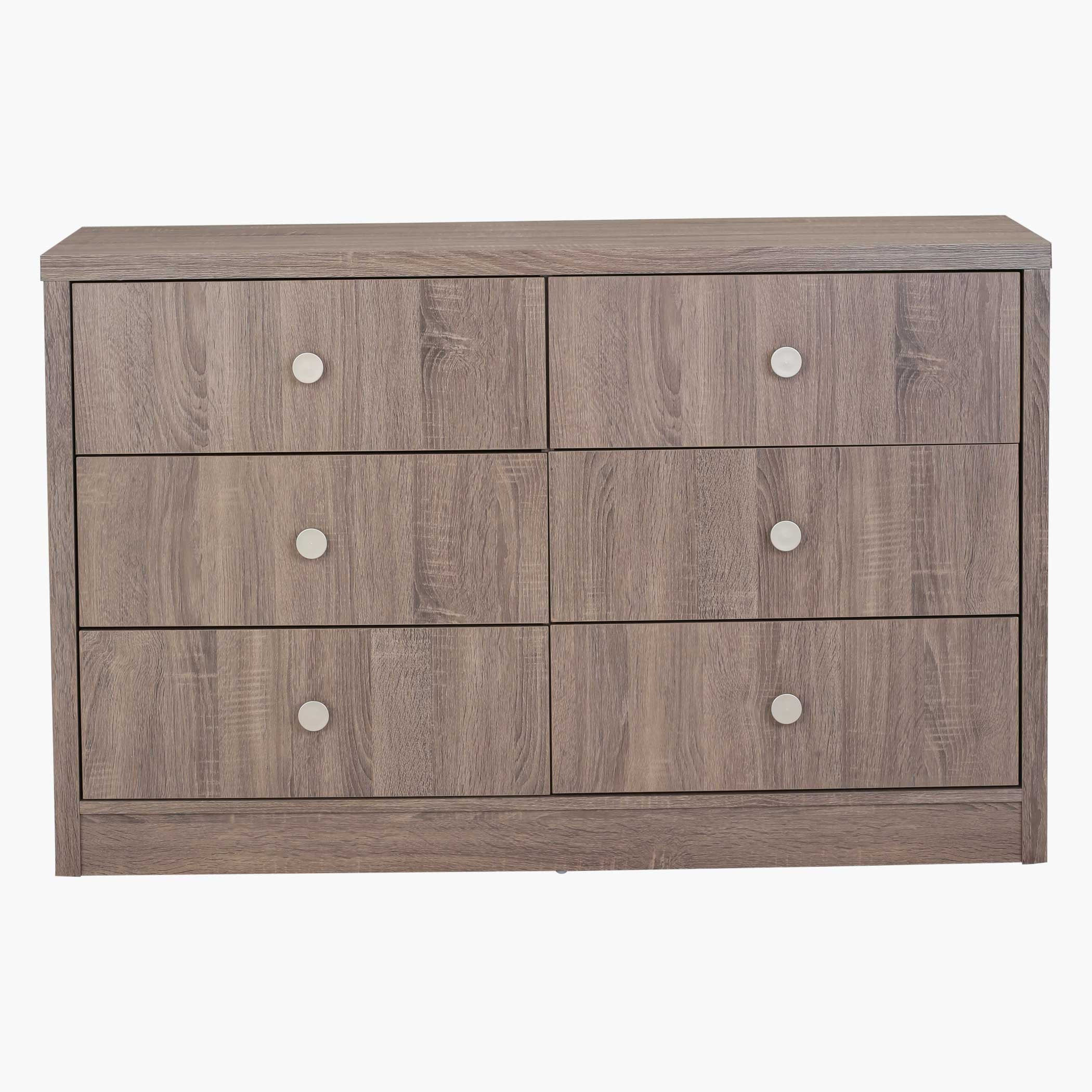 طاولة تزيين كبيرة 6 أدراج دون مرآة من إيفاسيون-hbxfurniture-bedroom-dressersandmirrors-image-2