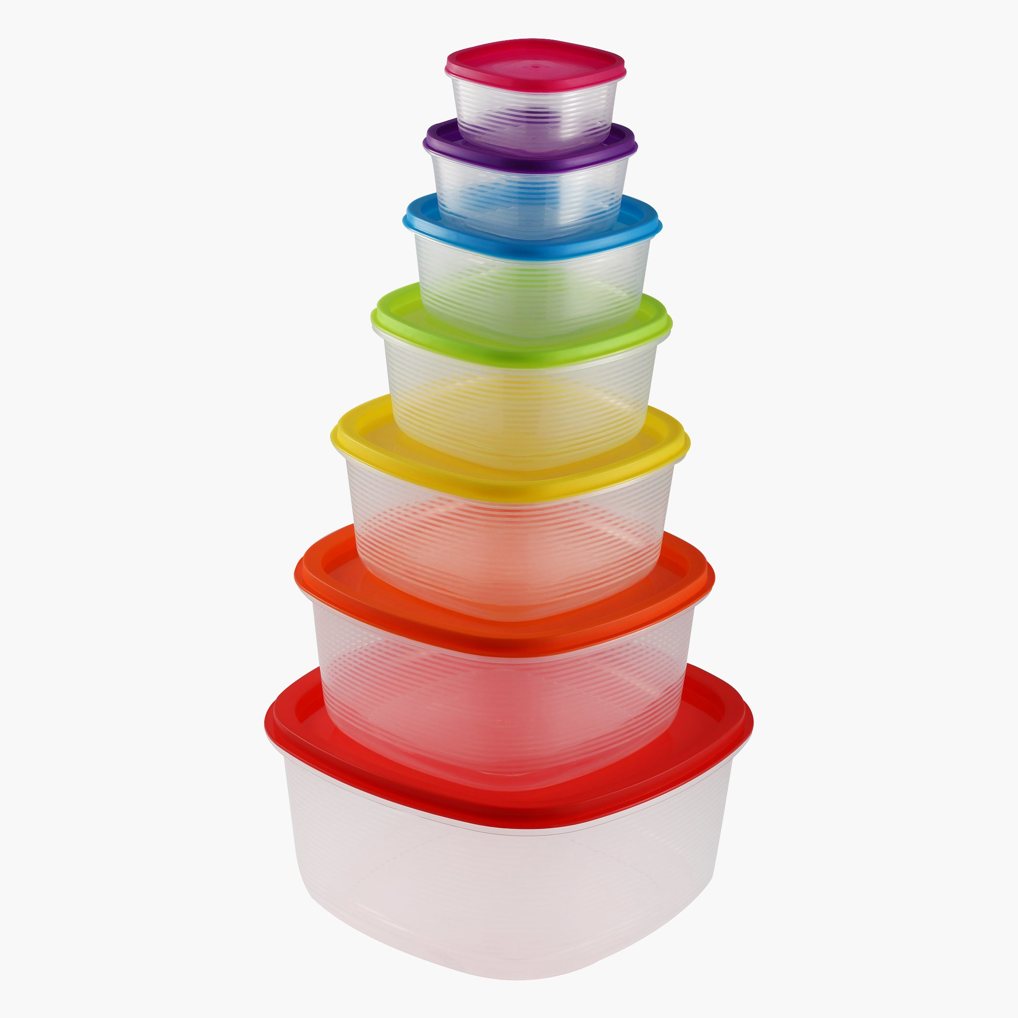 Rainbow 7-Piece Food Container Set-hbxhomeware-hbxkitchen-image-1