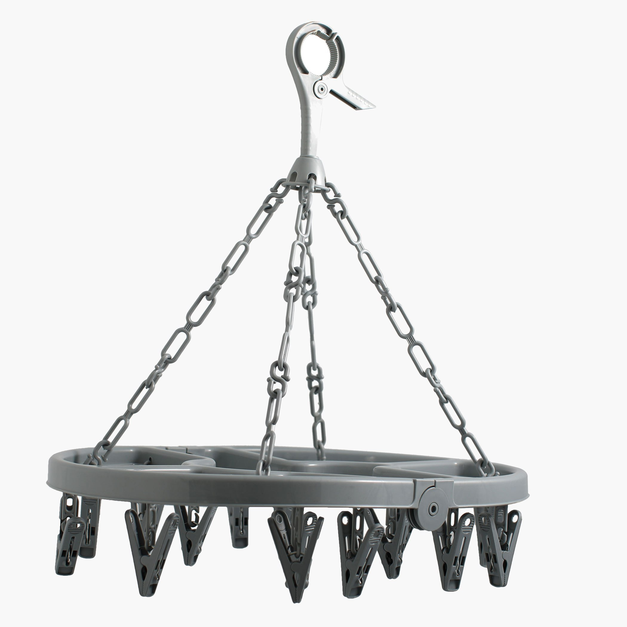 علّاقة مع 16 مشبك غسيل سويفت-hbxhomeware-bathandlaundry-clothesdryingracks-image-2