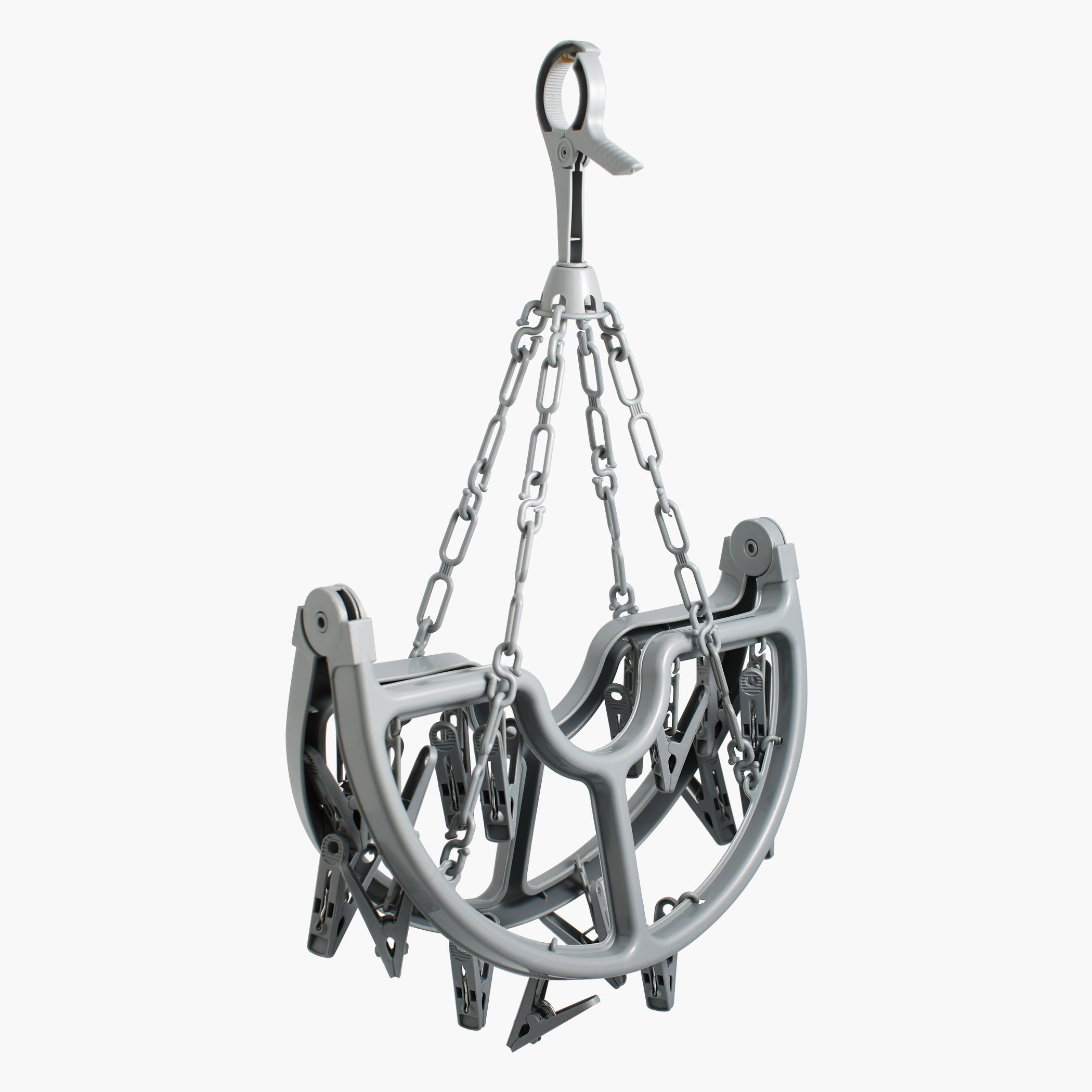 علّاقة مع 16 مشبك غسيل سويفت-hbxhomeware-bathandlaundry-clothesdryingracks-image-3