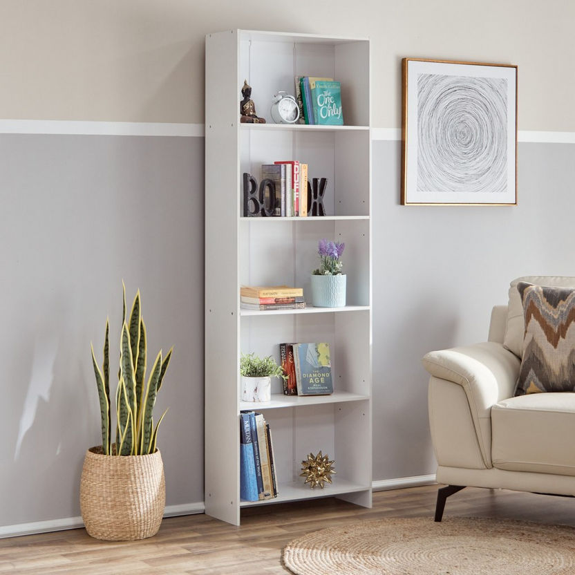 Agata Bookcase with 5 Shelves-Book Cases-image-0