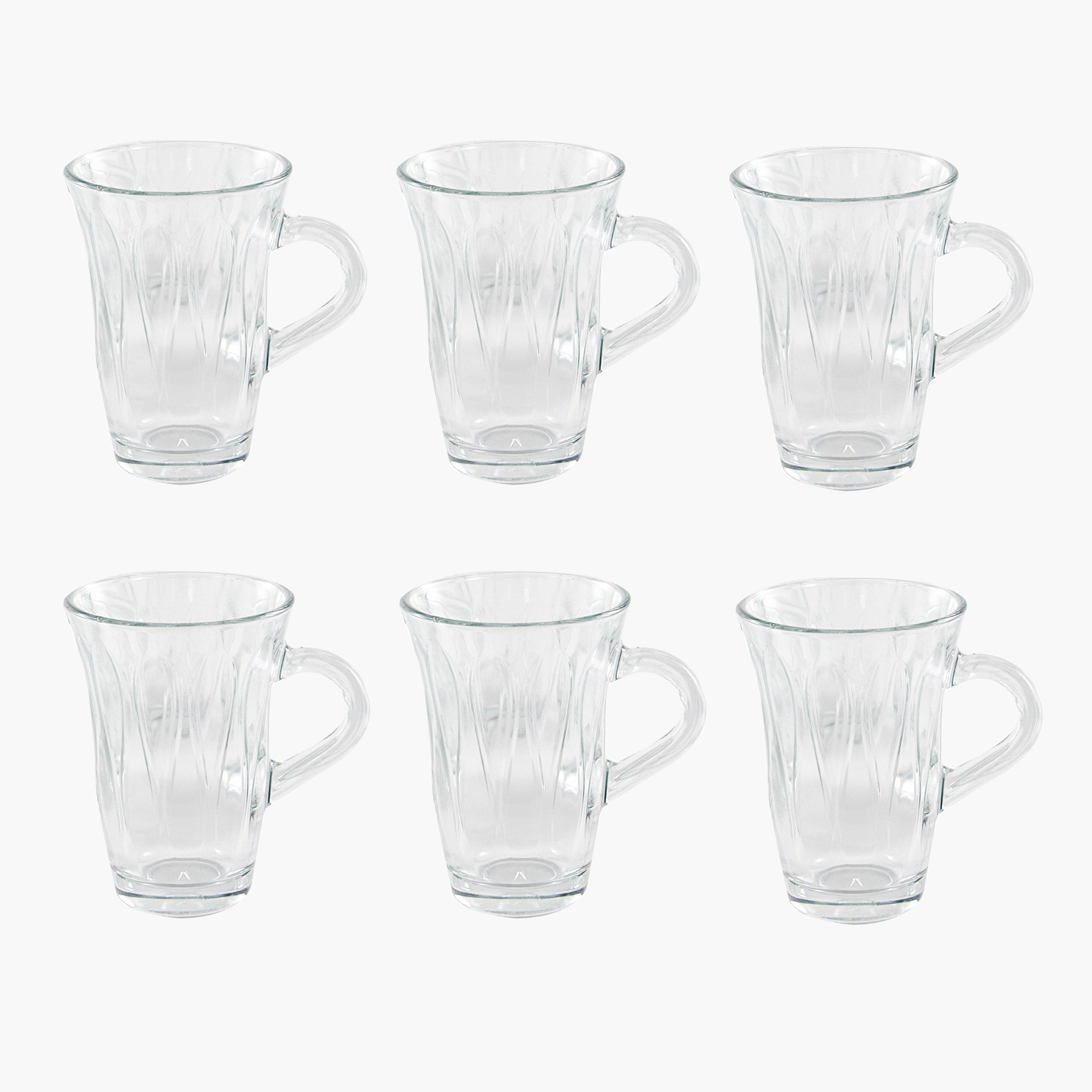 طقم أكواب شاي زجاجية من 6 قطع كريستال مينا - 150 مل-hbxhomeware-diningandtabletop-coffeeandteasets-image-2