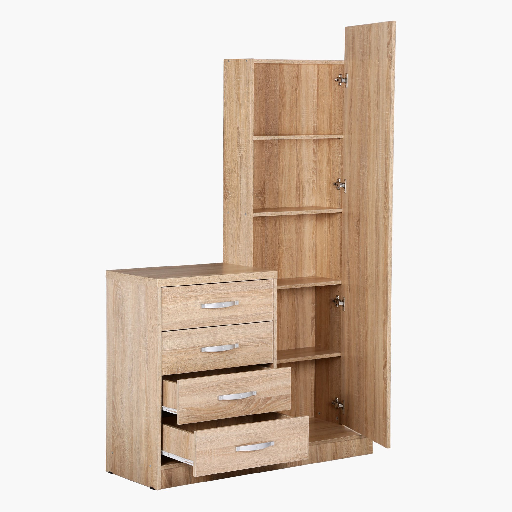 طاولة تزيين بأربعة أدراج مع مرآة من نوفي-hbxfurniture-bedroom-dressersandmirrors-image-2
