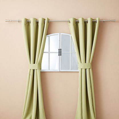 Crown Matt Curtain Rod with Holder - 132x365 cm