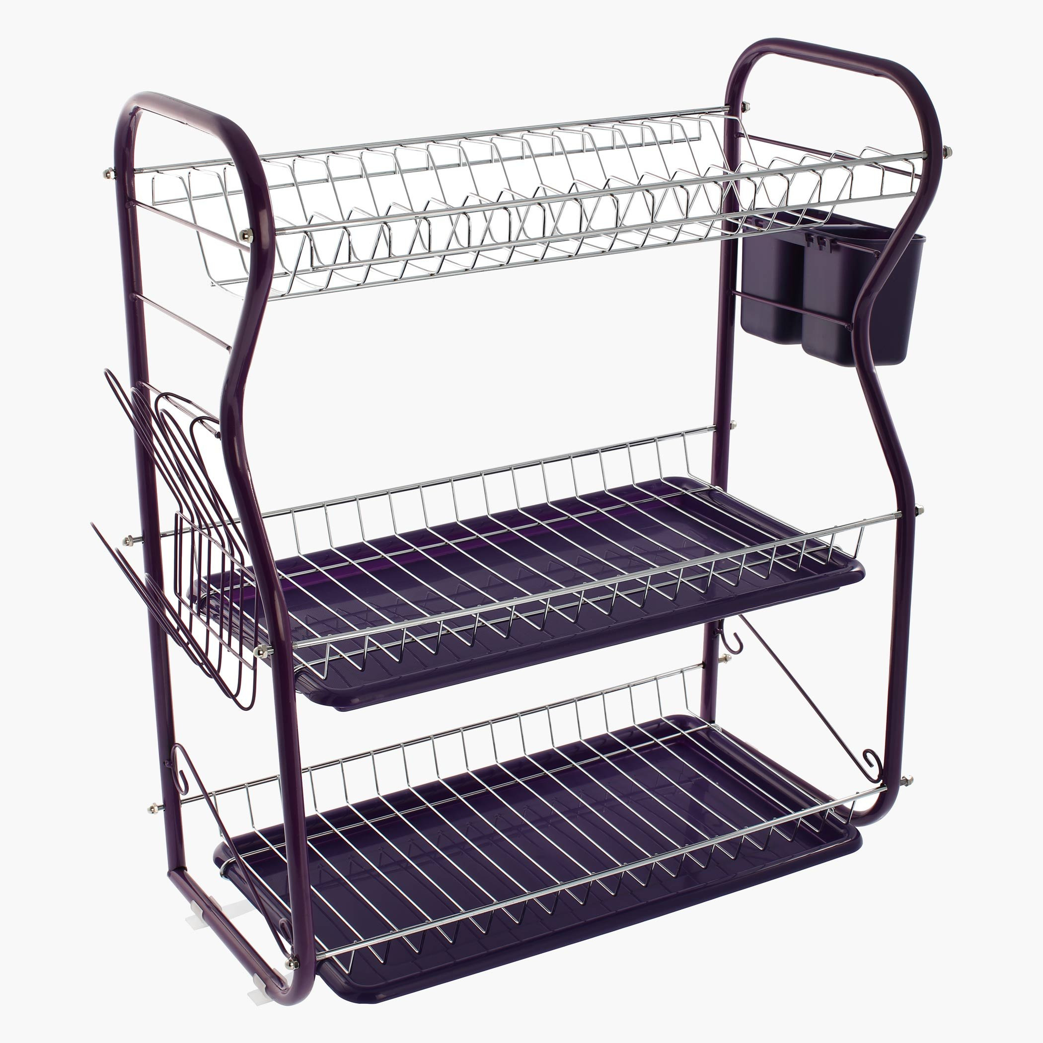 أرفف صحون بثلاث طوابق مع علب وصينيتين-hbxhomeware-hbxkitchen-image-1