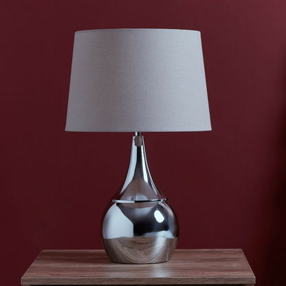 Antarc Chrome Metal Table Lamp - 53 cm