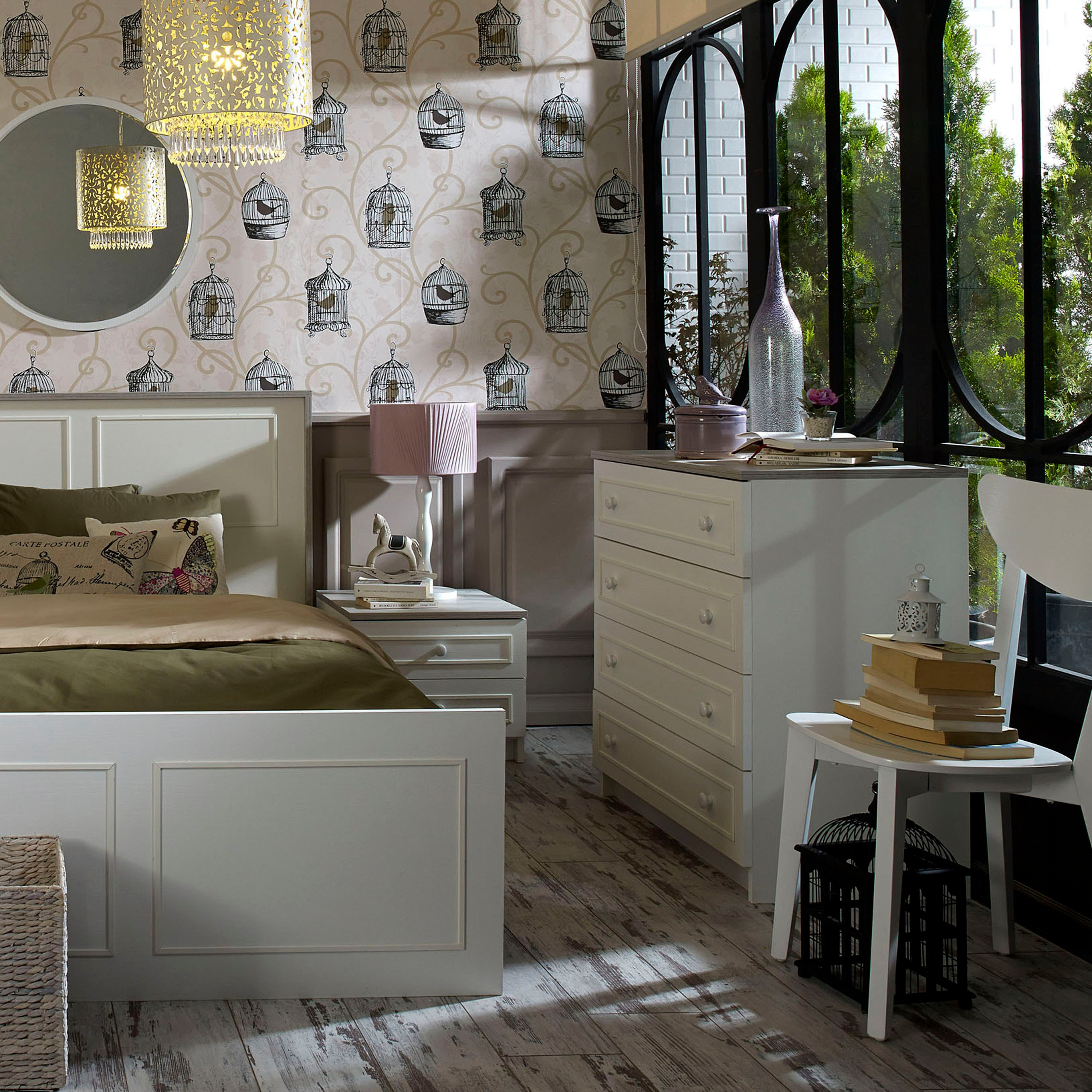 طاولة تزيين صغيرة 4 أدراج دون مرآة من أوليفو-hbxfurniture-kidsroom-kidsdressersandmirrors-image-2