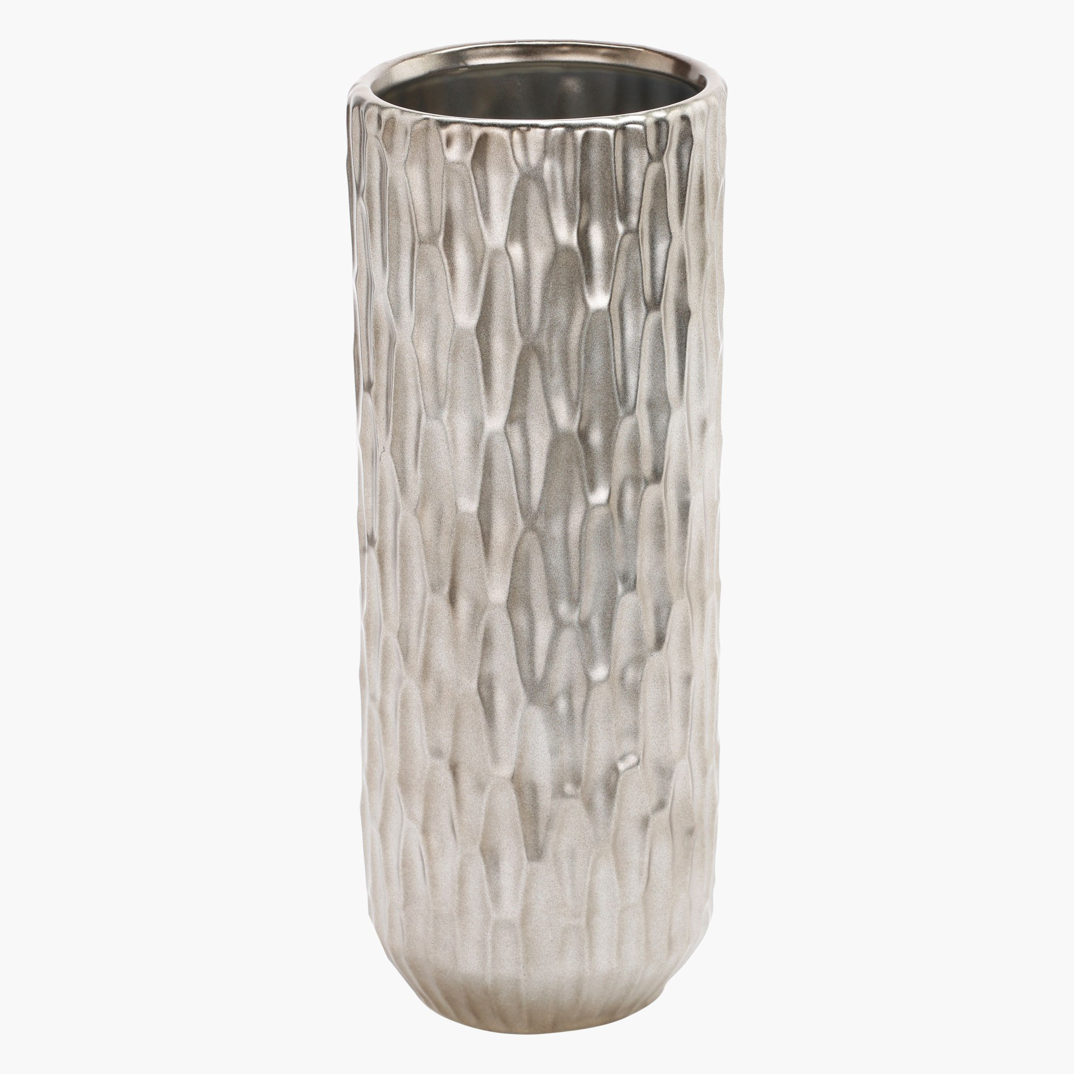 مزهرية زوري معدنية بارزة الملمس-hbxbedroom-decorandaccessories-vases-image-2