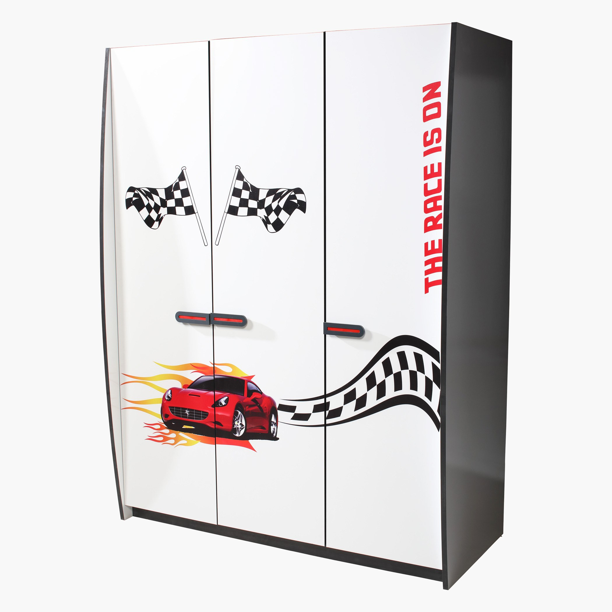 خزانة ملابس بثلاثة أبواب بتصميم سيارة سباق كابري-hbxfurniture-wardrobes-image-3