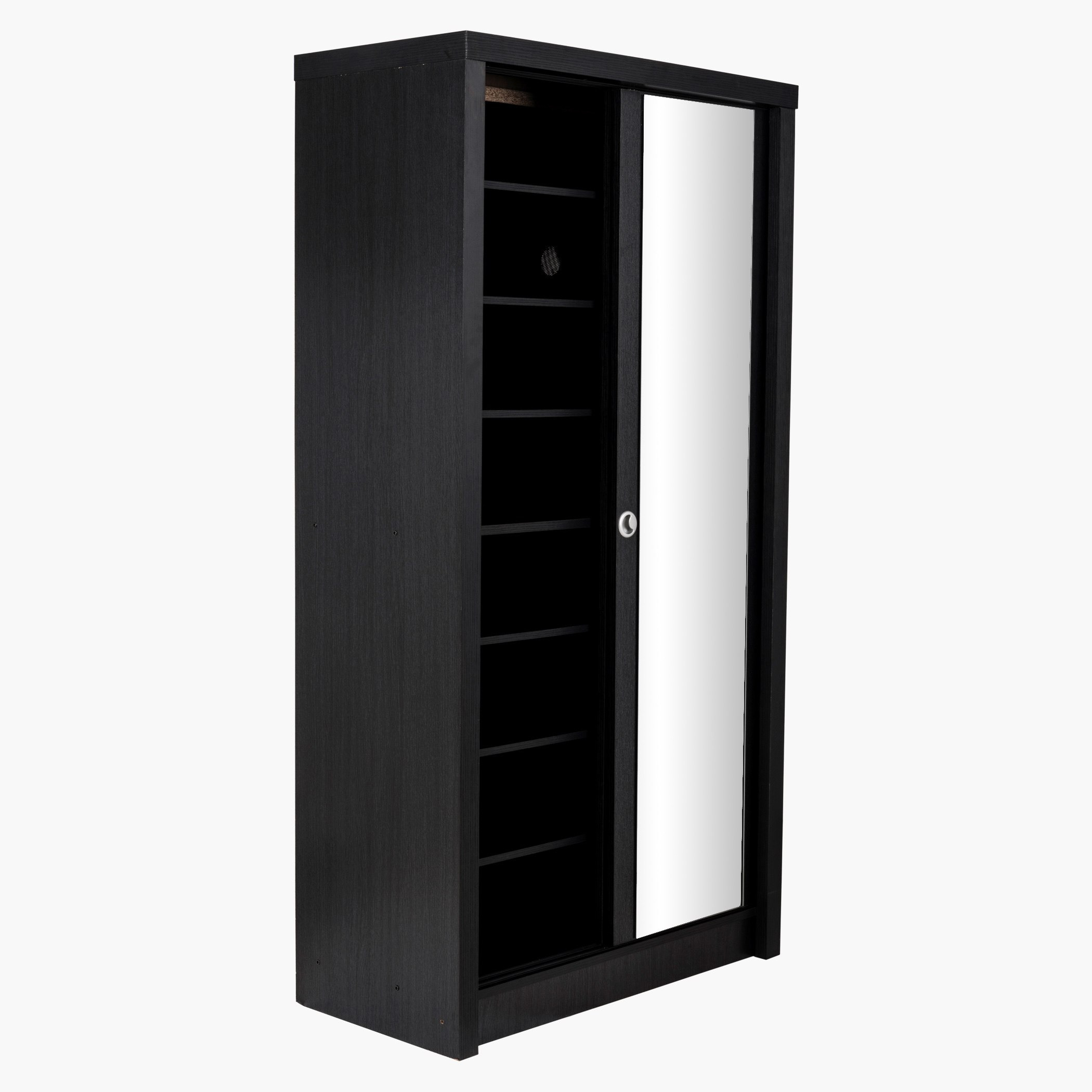 Great Sliding Door Shoe Cabinet with Mirror-hbxbedroom-shoecabinetsandracks-image-2