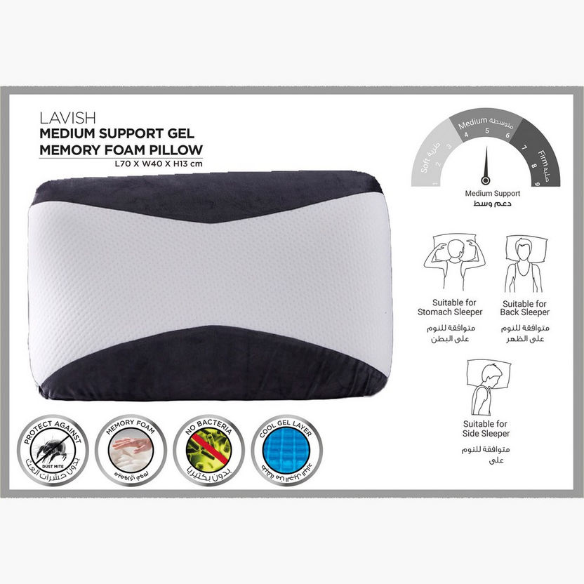 Lavish Rectangular Cool Gel Pillow - 40x70 cm-Duvets and Pillows-image-1