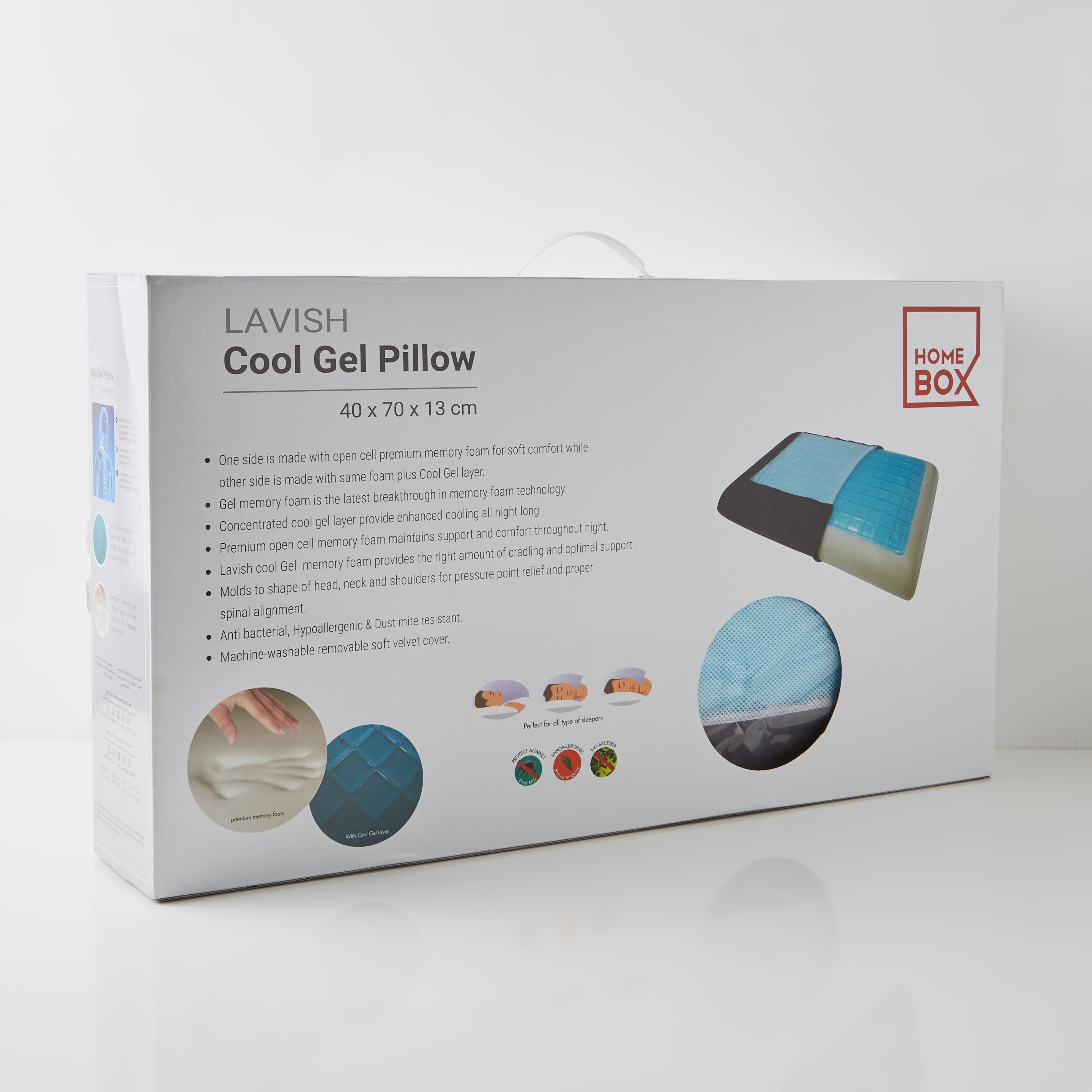 Lavish Rectangular Cool Gel Pillow - 40x70 cm-hbxdecorandfurnishings-bedding-duvetsandpillows-image-9