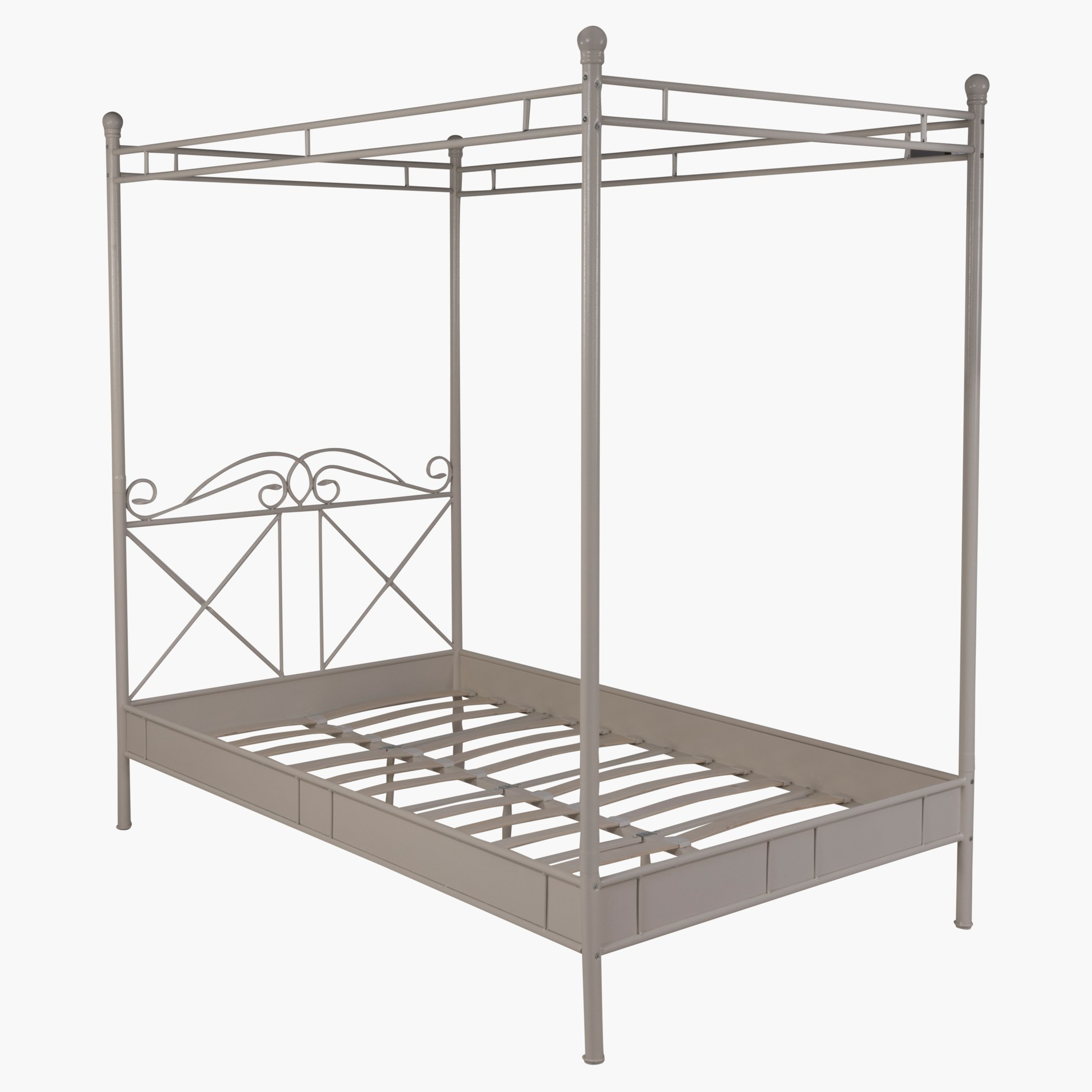 سرير بأربع أعمدة من فينيديج 120x200سم-hbxbedroom-bedsandbedsets-beds-twin-image-3