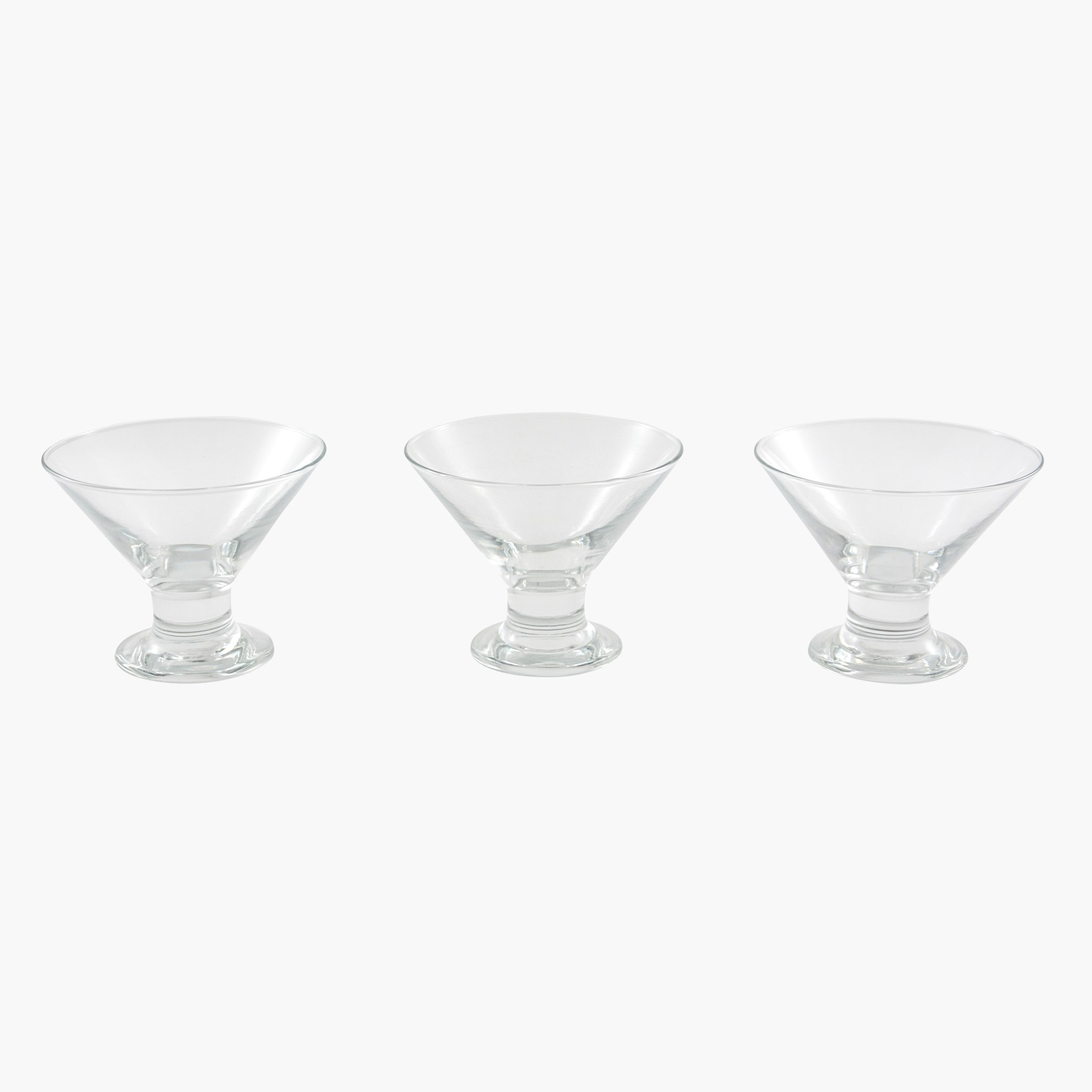 طقم من 3 كؤوس للآيس كريم كريستال كريما - 190 مل-hbxkitchen-serveware-image-2