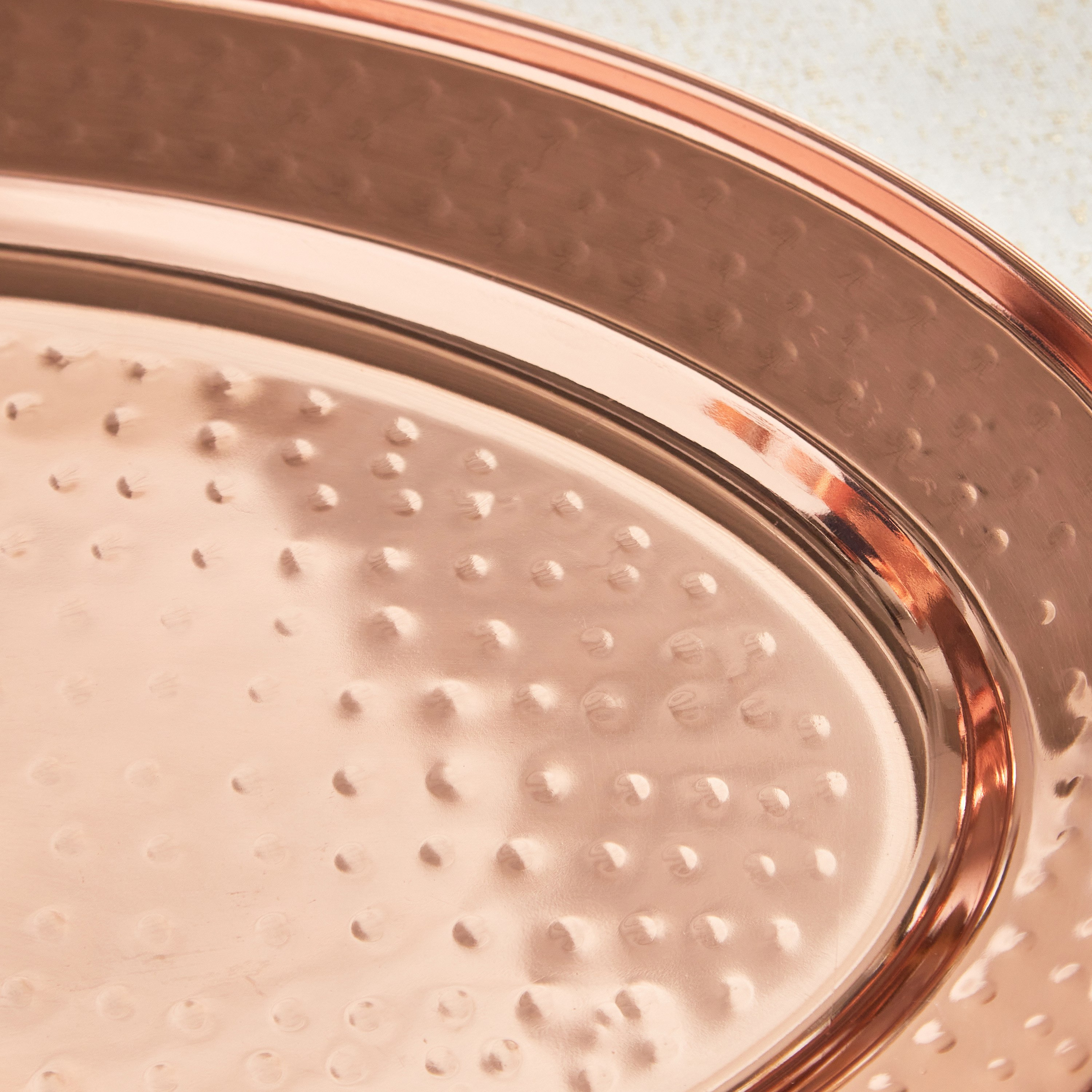 صينية بيضاوية بتشطيب مطروق من كوبر شاين - 35 سم-hbxhomeware-hbxkitchen-image-4