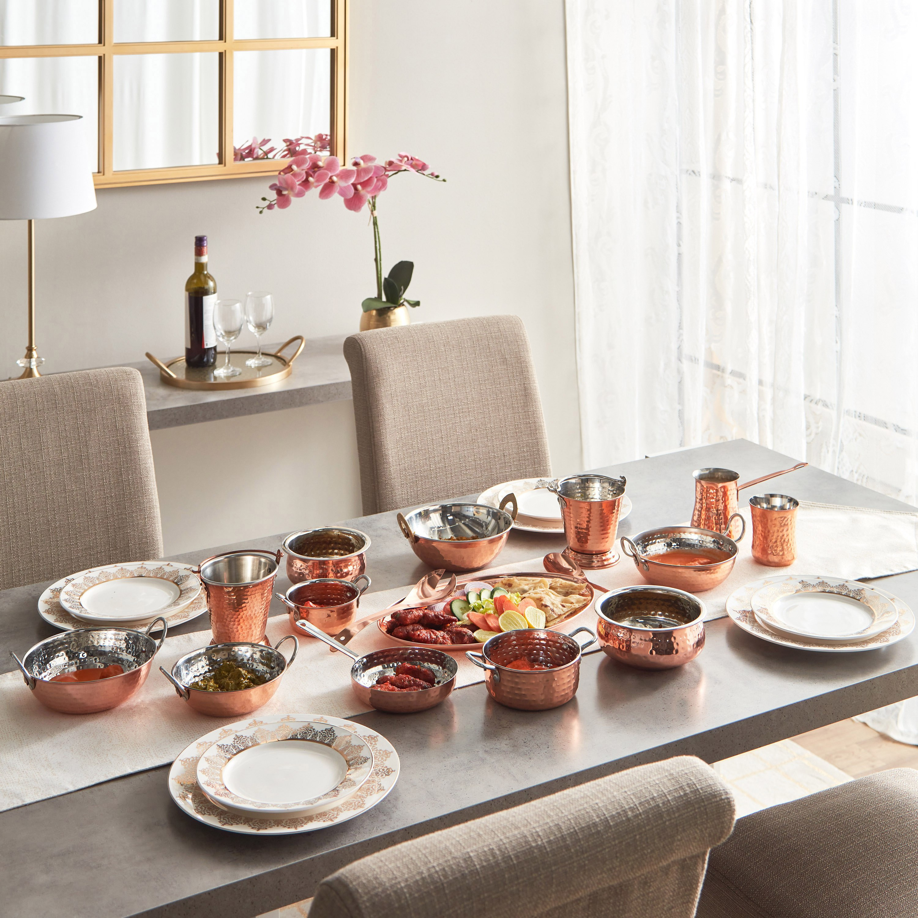 صينية بيضاوية بتشطيب مطروق من كوبر شاين - 35 سم-hbxhomeware-hbxkitchen-image-5