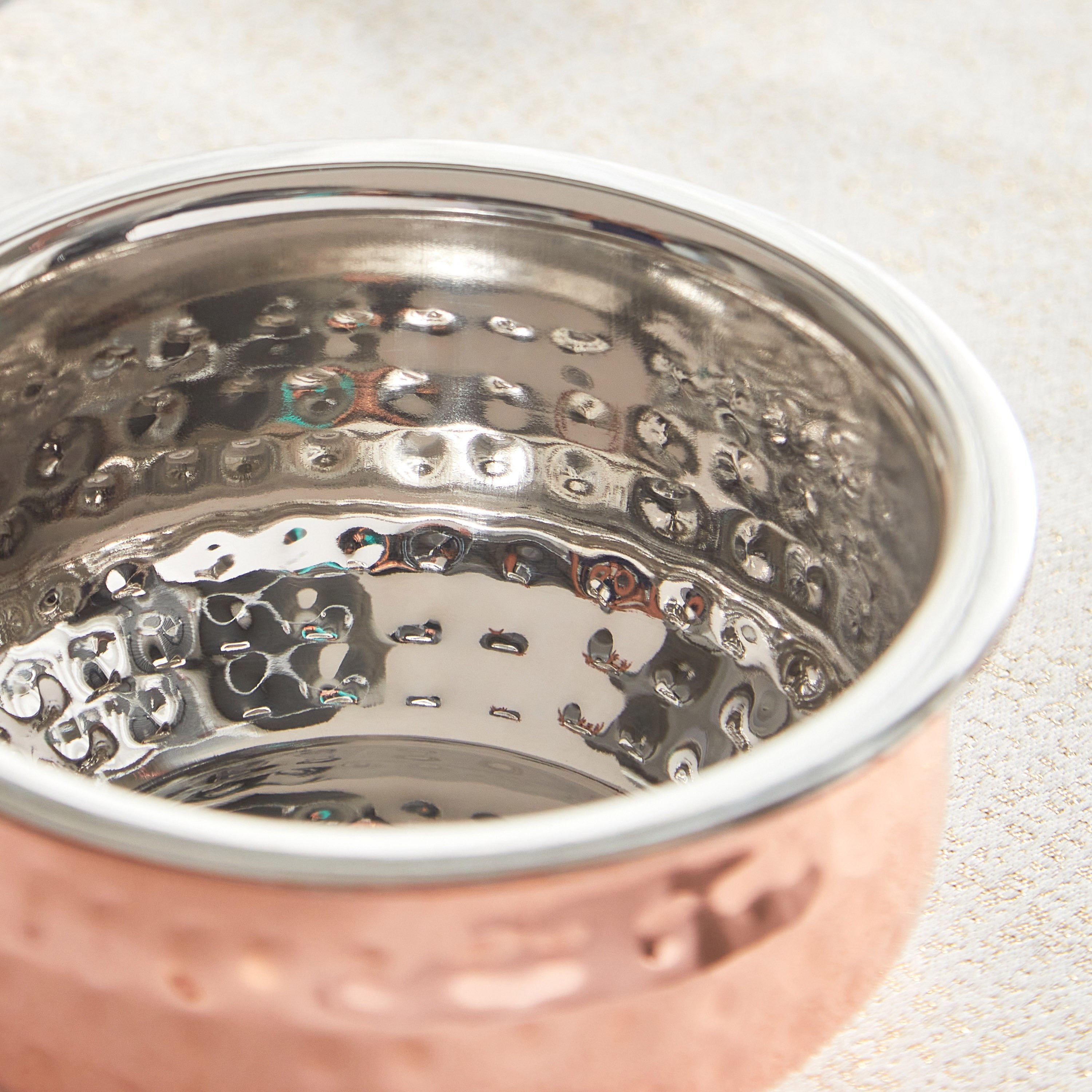 Copper Shine Serving Vessel with Hammered Finish-hbxdecorandfurnishings-tabletop-serveware-image-3