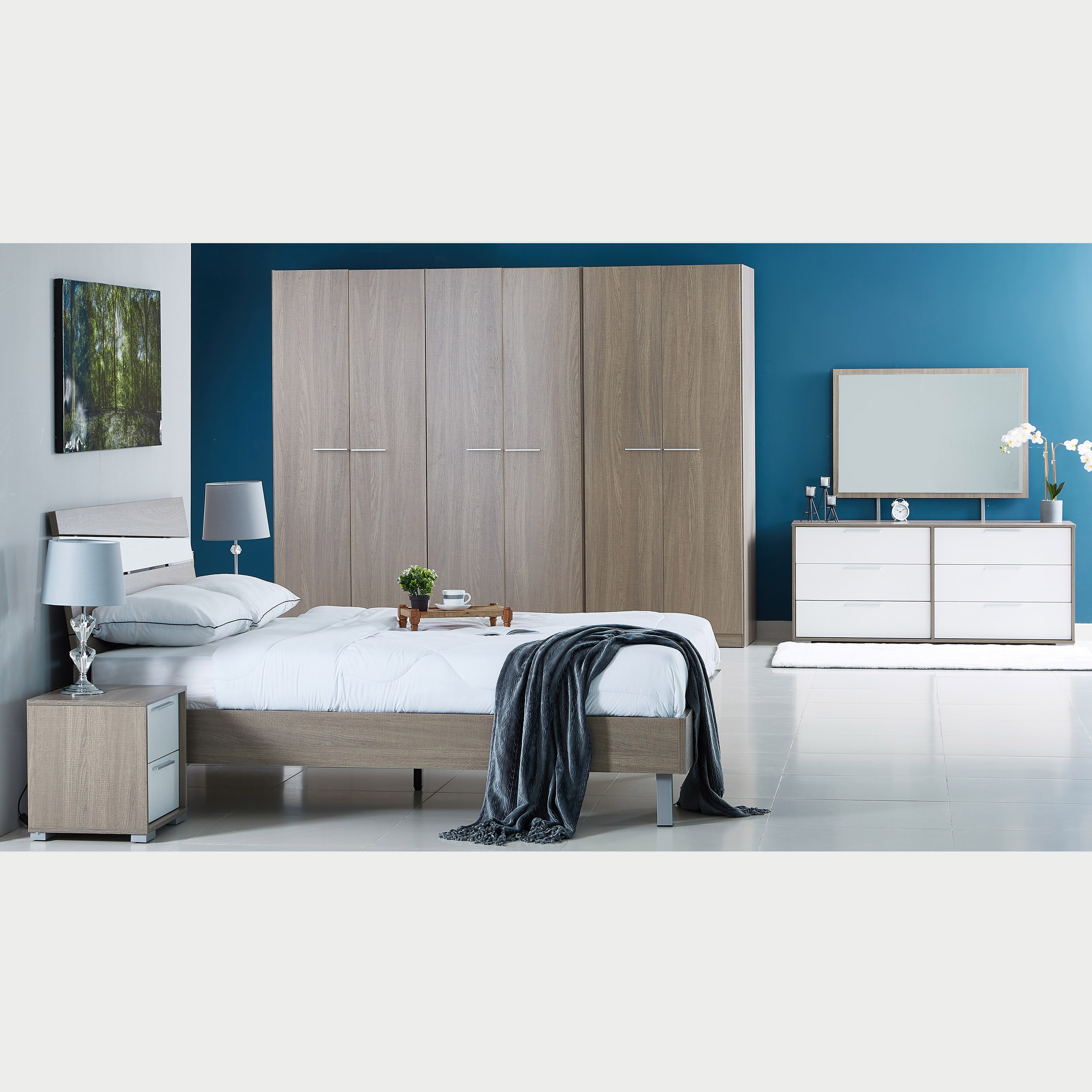 طاولة تزيين كبيرة 6 أدراج دون مرآة من كاثي-hbxfurniture-bedroom-dressersandmirrors-image-6