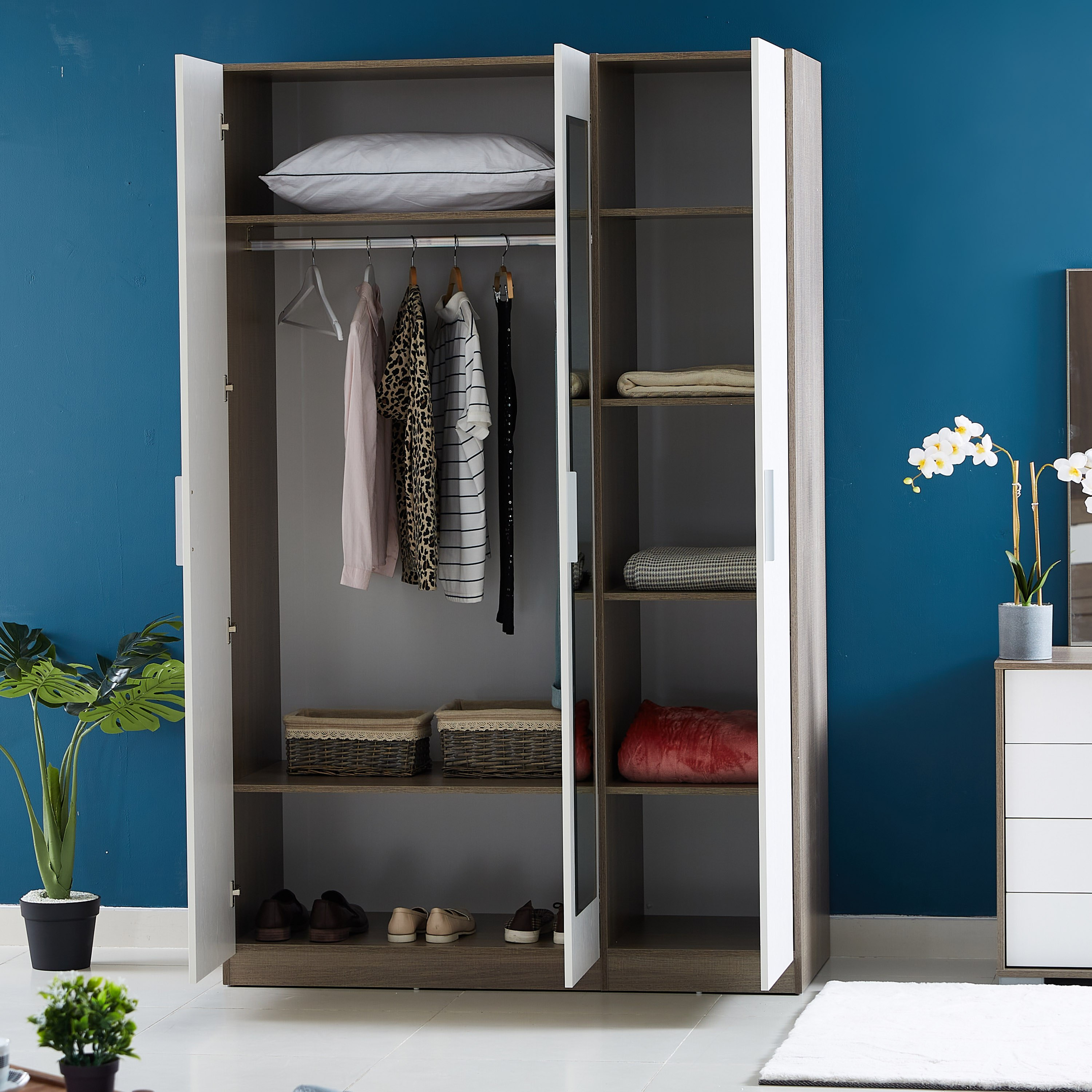 دولاب بمرآة و3 أبواب للمراهقين من كاثي-hbxfurniture-wardrobes-image-3