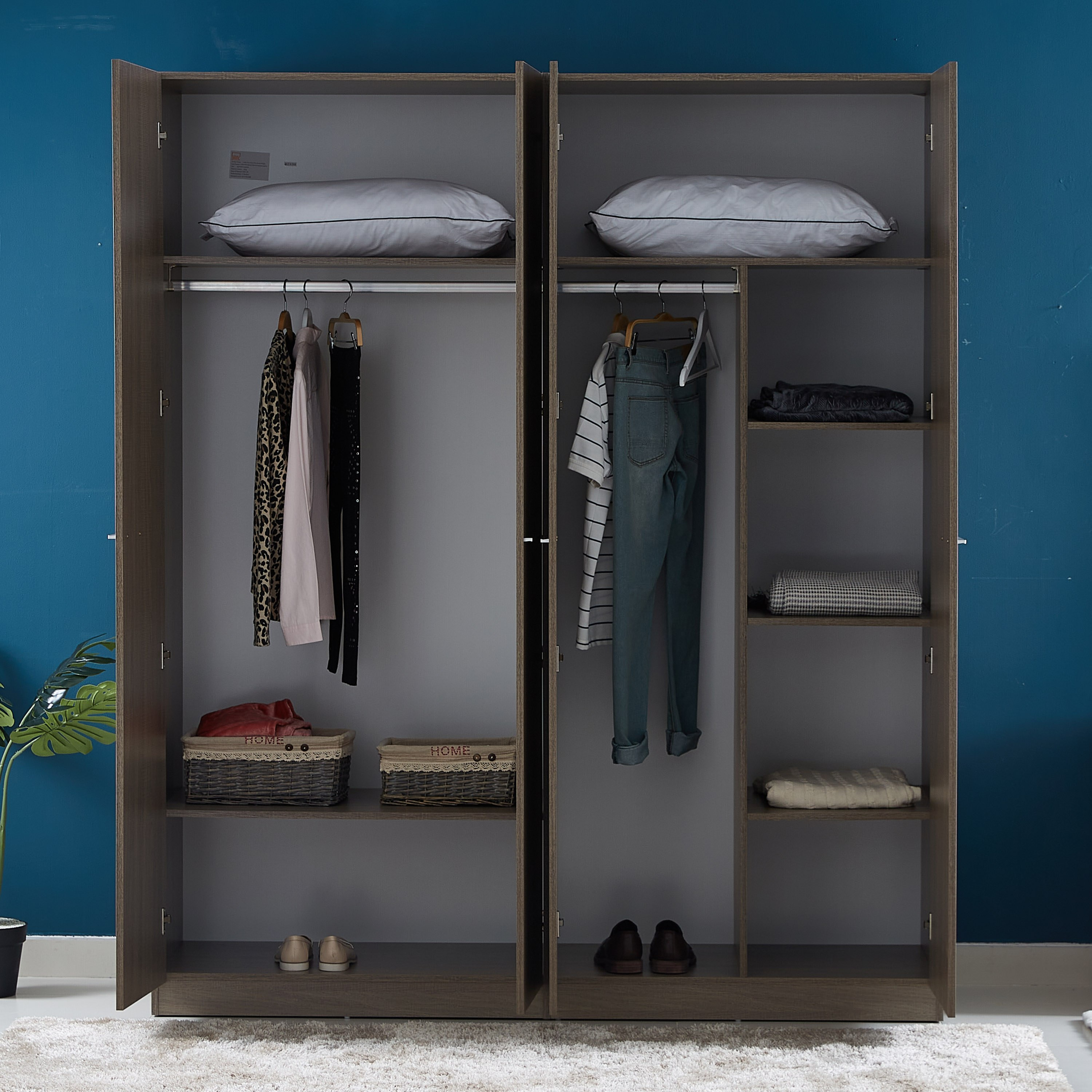 Cathy 4-Door Wardrobe-hbxfurniture-wardrobes-image-3
