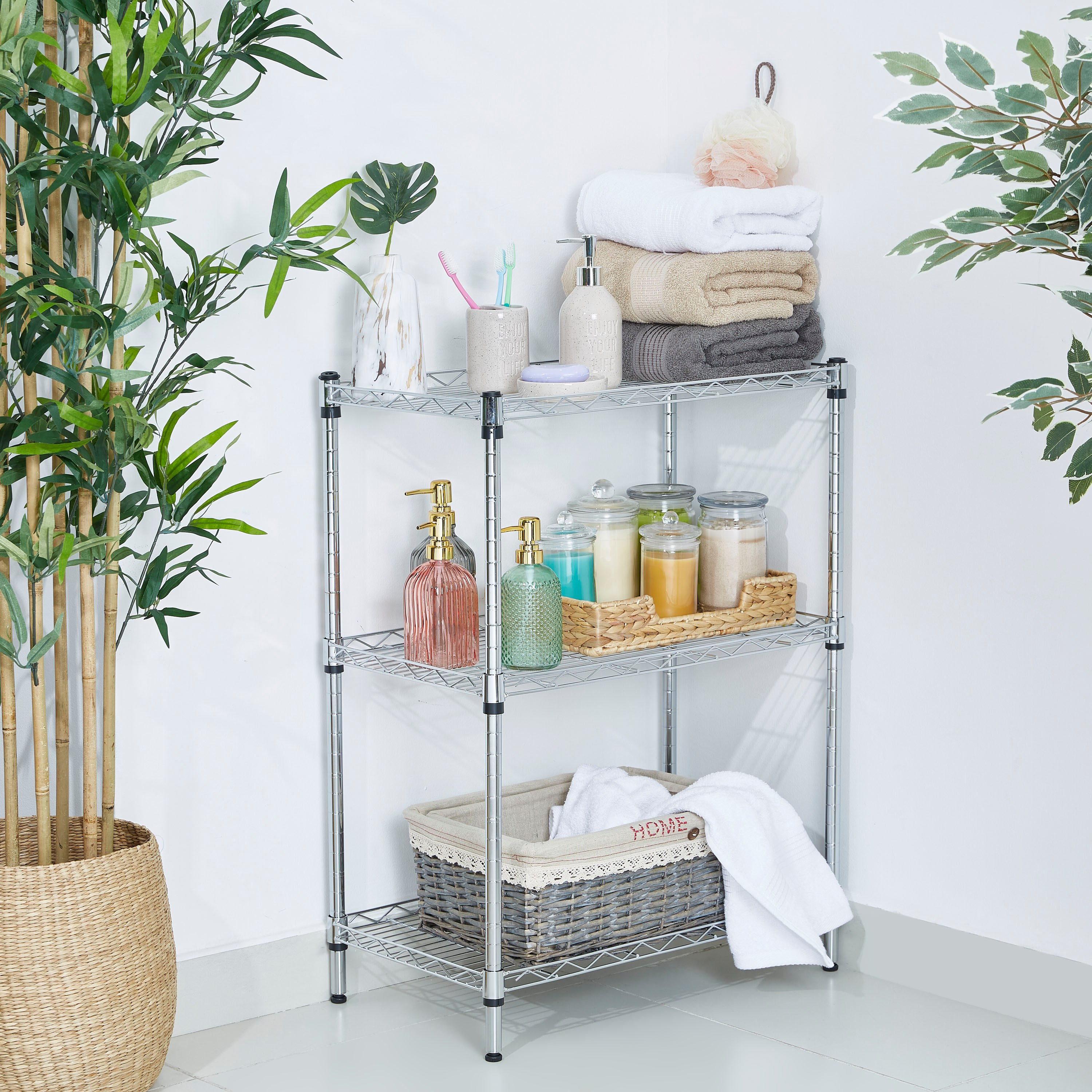 Kean 3-Tier Mini Wire Shelving Unit-hbxbedroom-bedroomaccessories-bedroomstorage-image-1