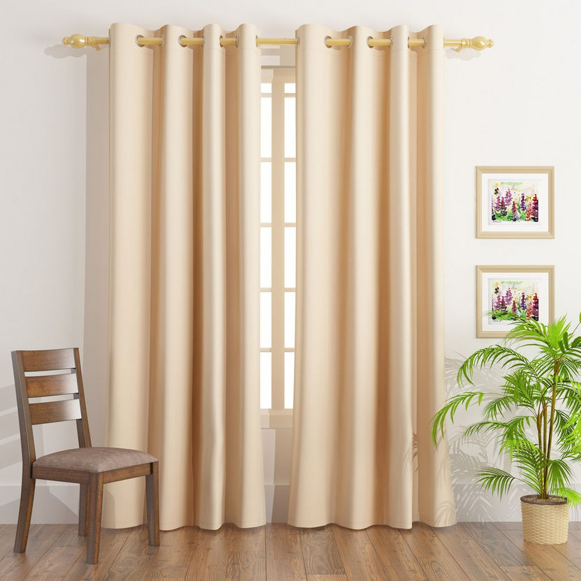 Uni 4-Piece Blackout Curtain Set - 140x240 cm-Curtains-image-0