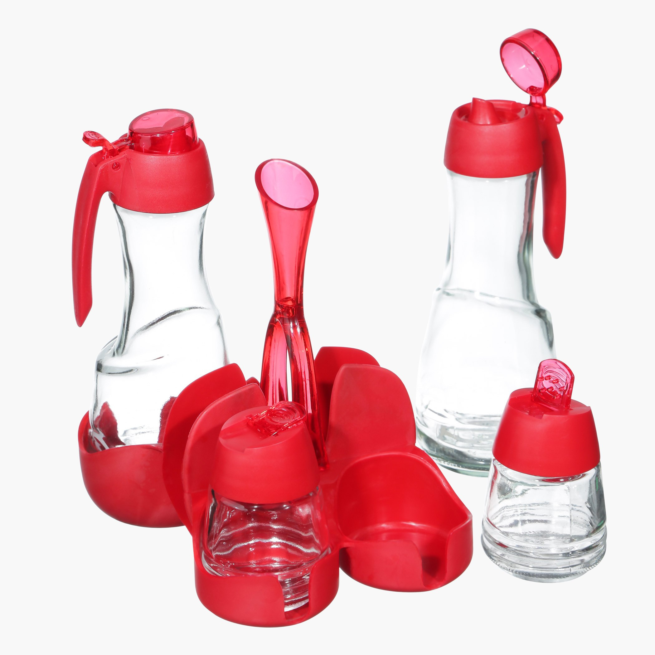 طقم قوارير لحفظ الخل والزيت من أربع قطع-hbxhomeware-hbxkitchen-image-3
