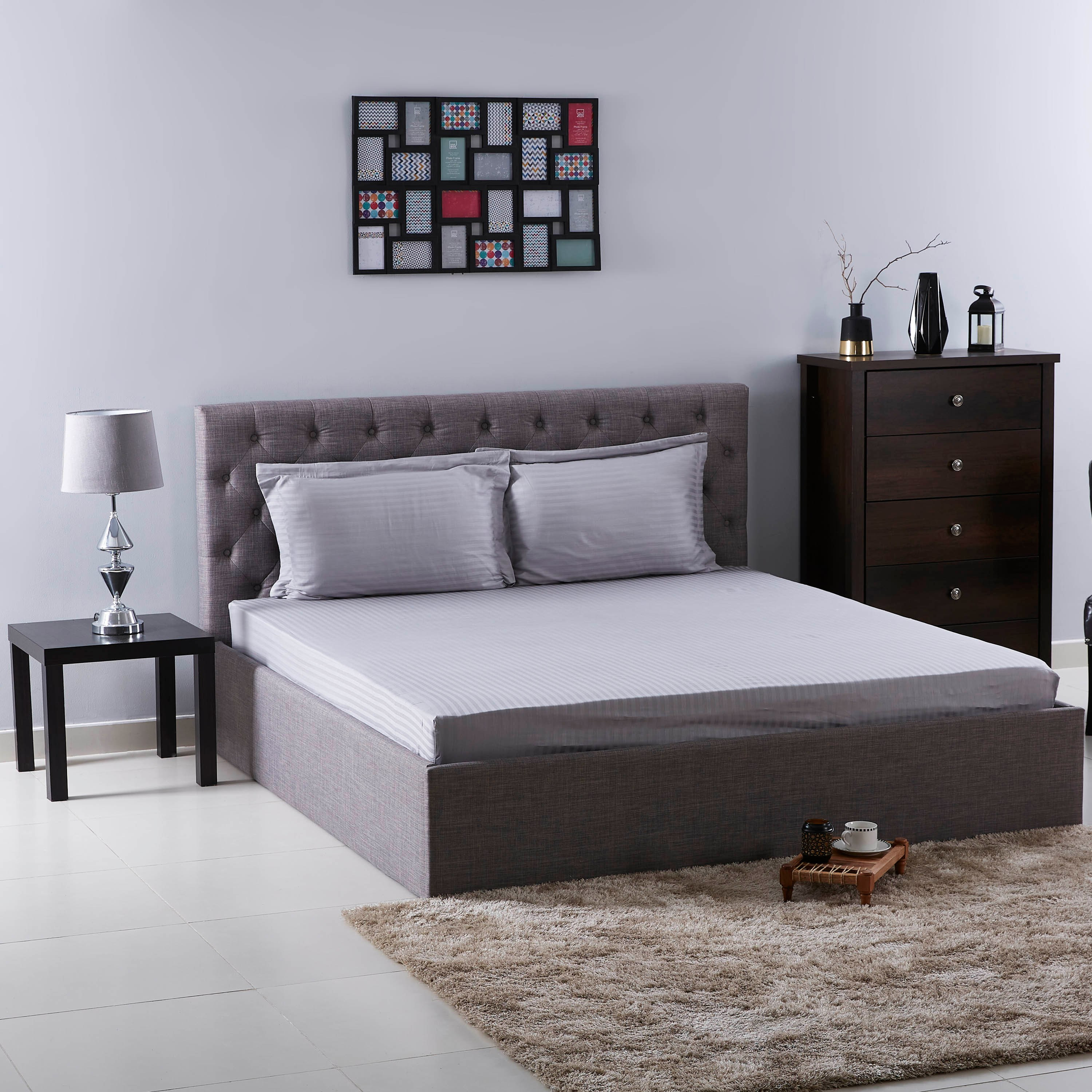 Hamilton Cotton Satin Stripe Twin Fitted Sheet - 120x200+25 cm-hbxhomeware-hbxbedroom-image-5